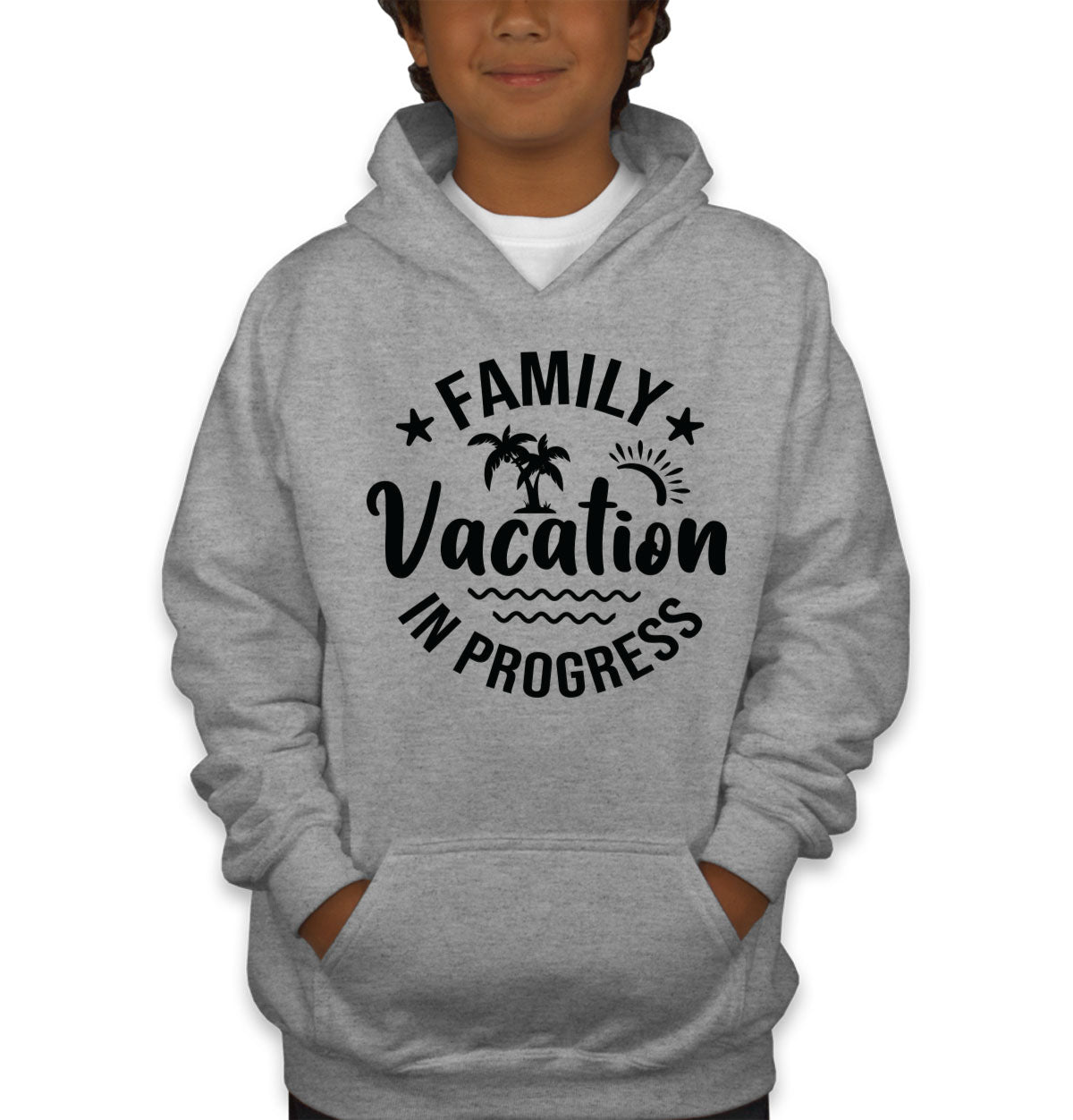 Family Vacation In Progress Youth Hoodie