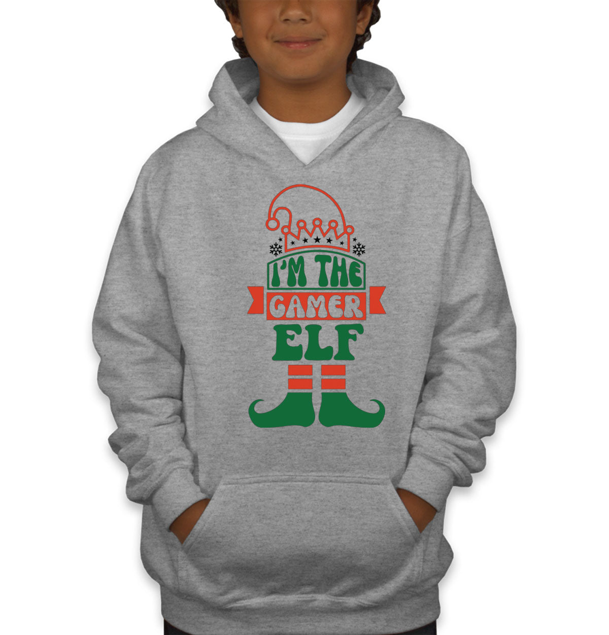 I'm The Gamer Elf Christmas Youth Hoodie