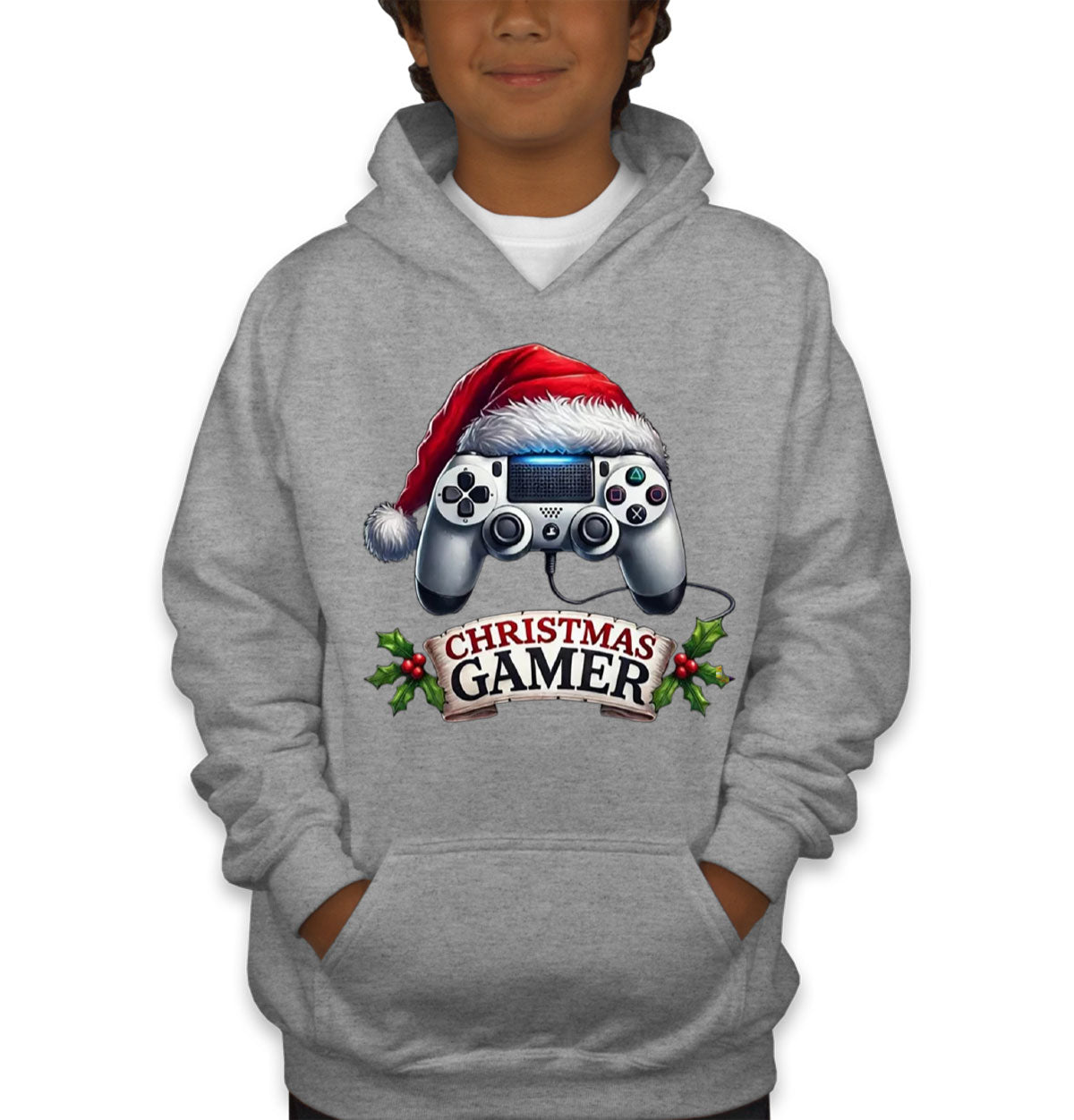 Christmas Gamer Youth Hoodie