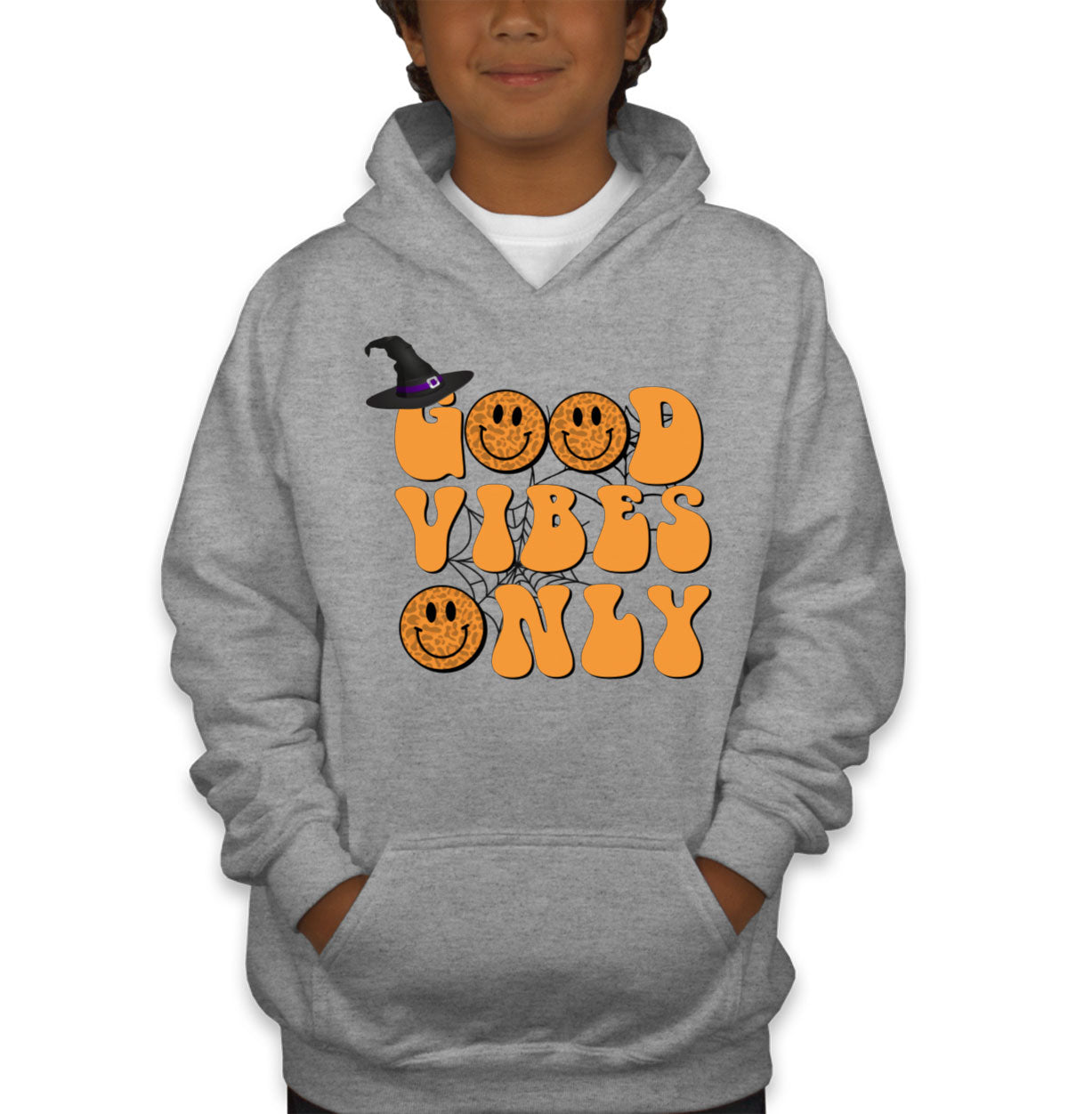 Good Vibes Only Halloween Youth Hoodie