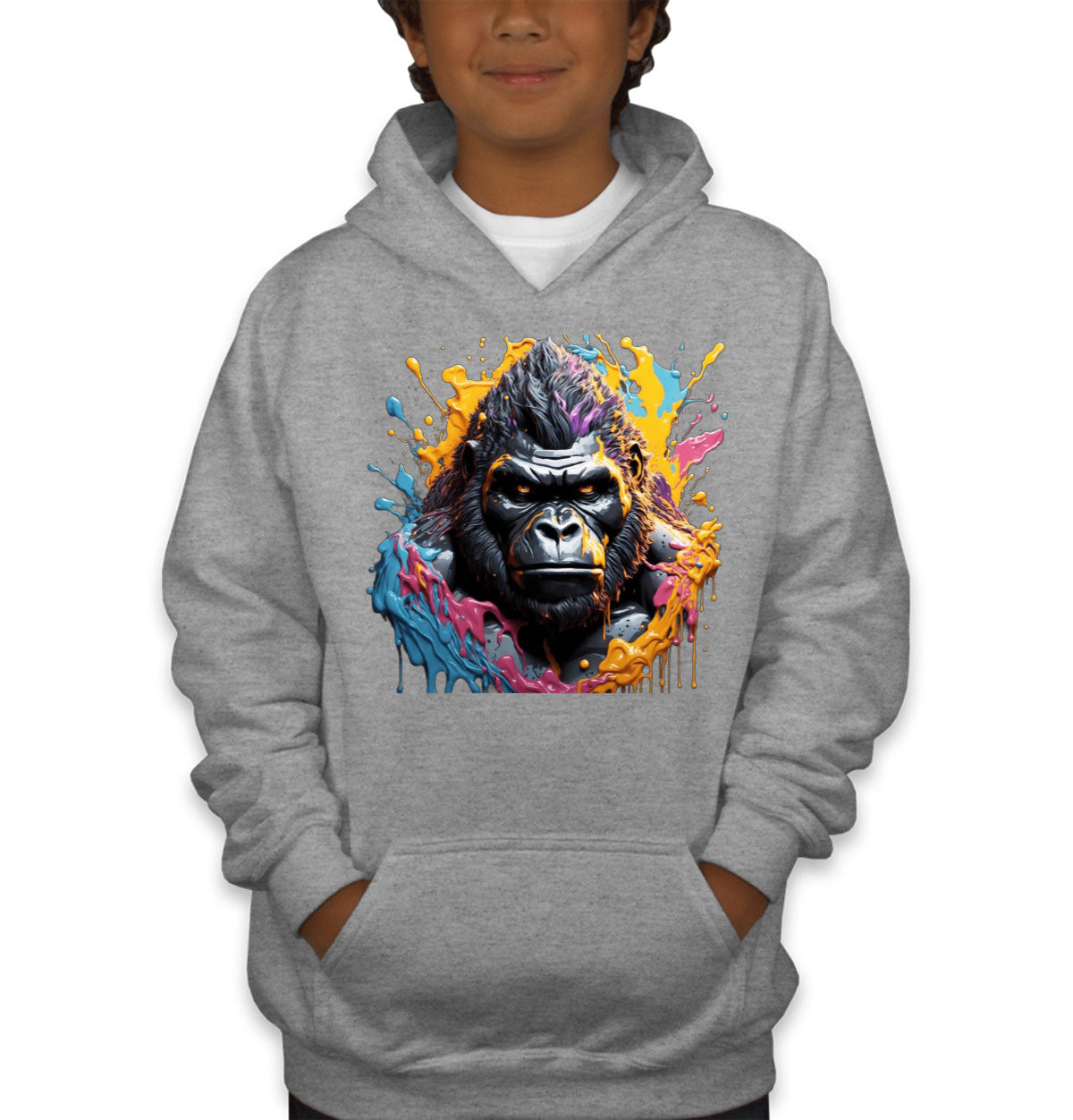 Colorful Gorilla Youth Hoodie