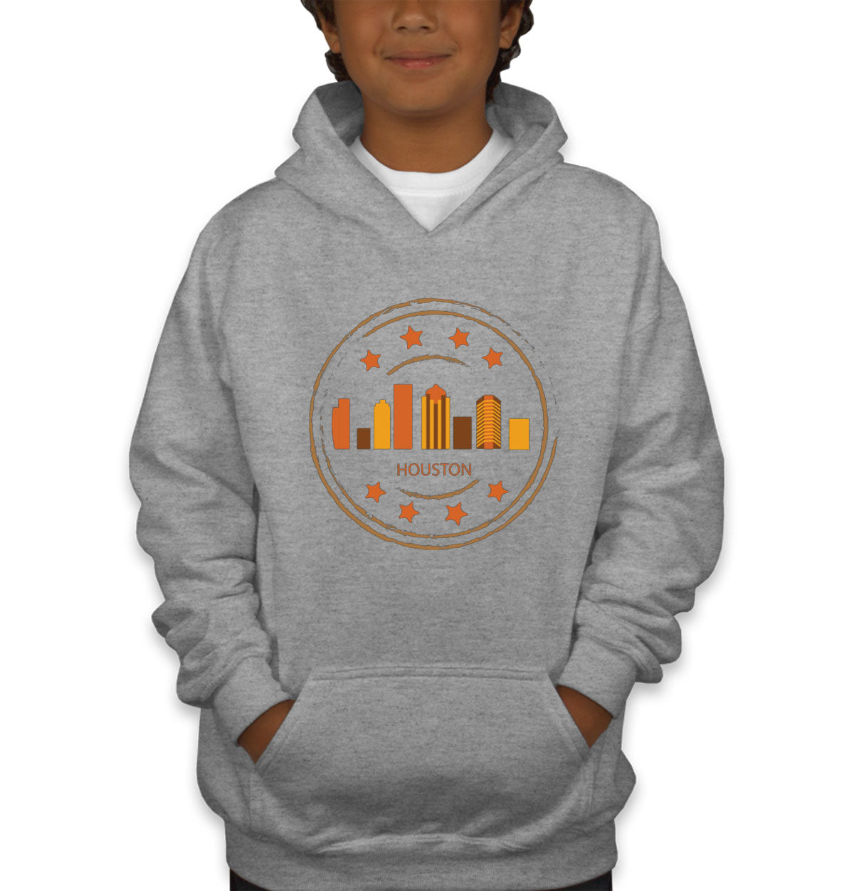 Houston Stamp Youth Hoodie