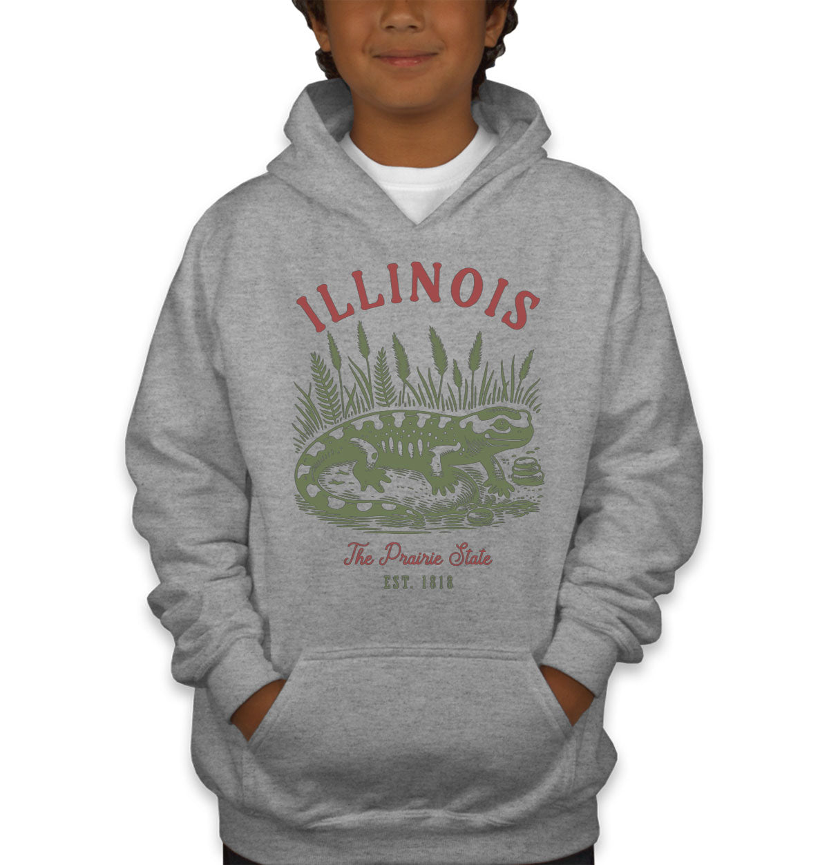 Illinois State Vintage Youth Hoodie