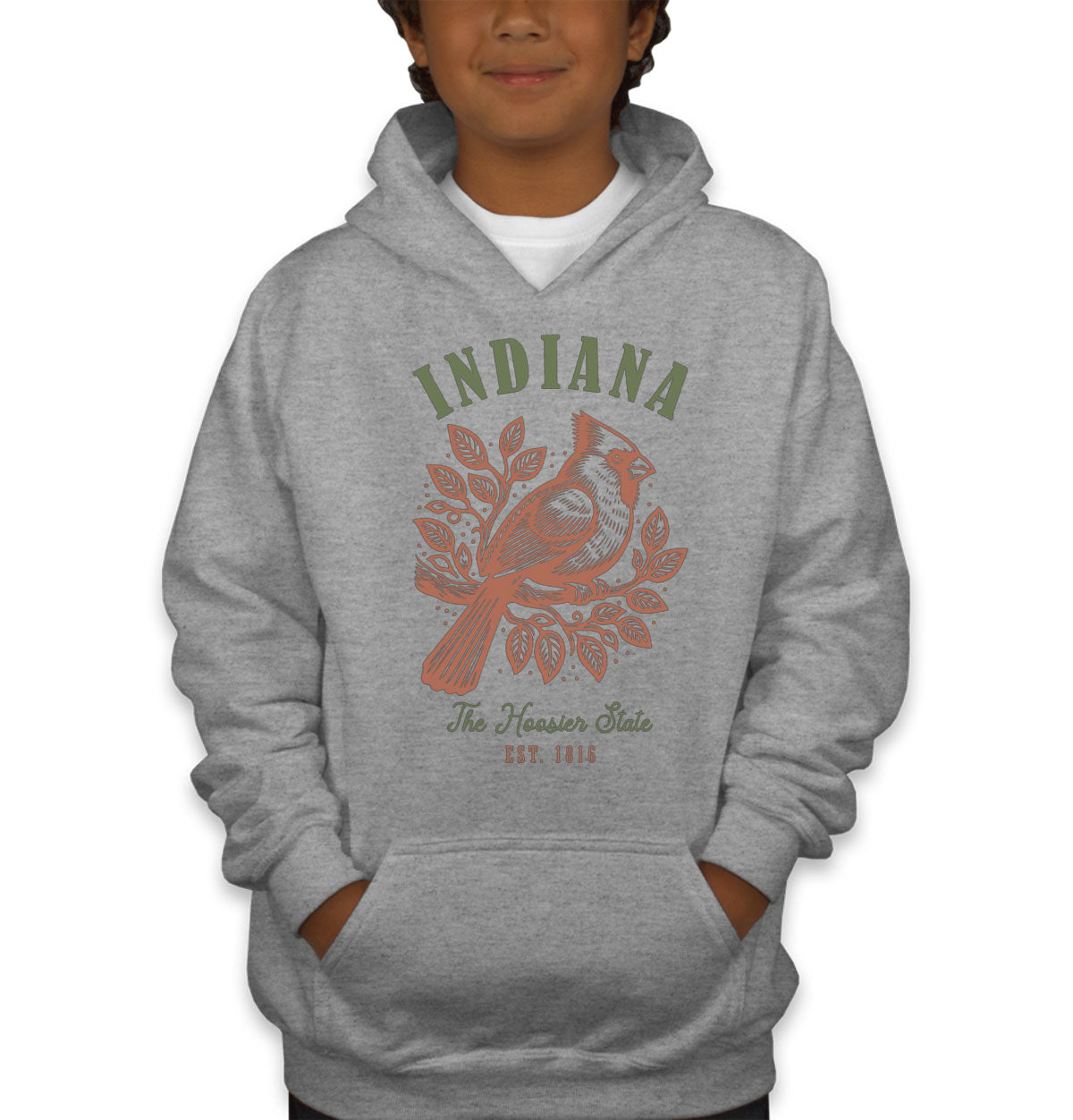 Indiana State Vintage Youth Hoodie