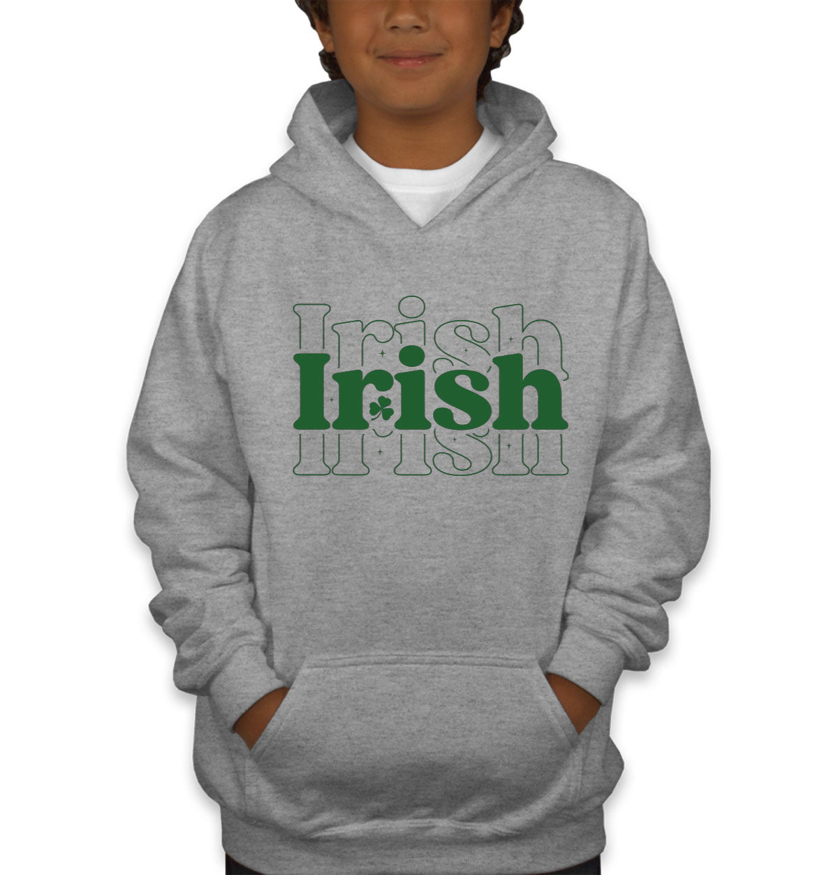Irish Typography St. Patrick's Day Youth Hoodie