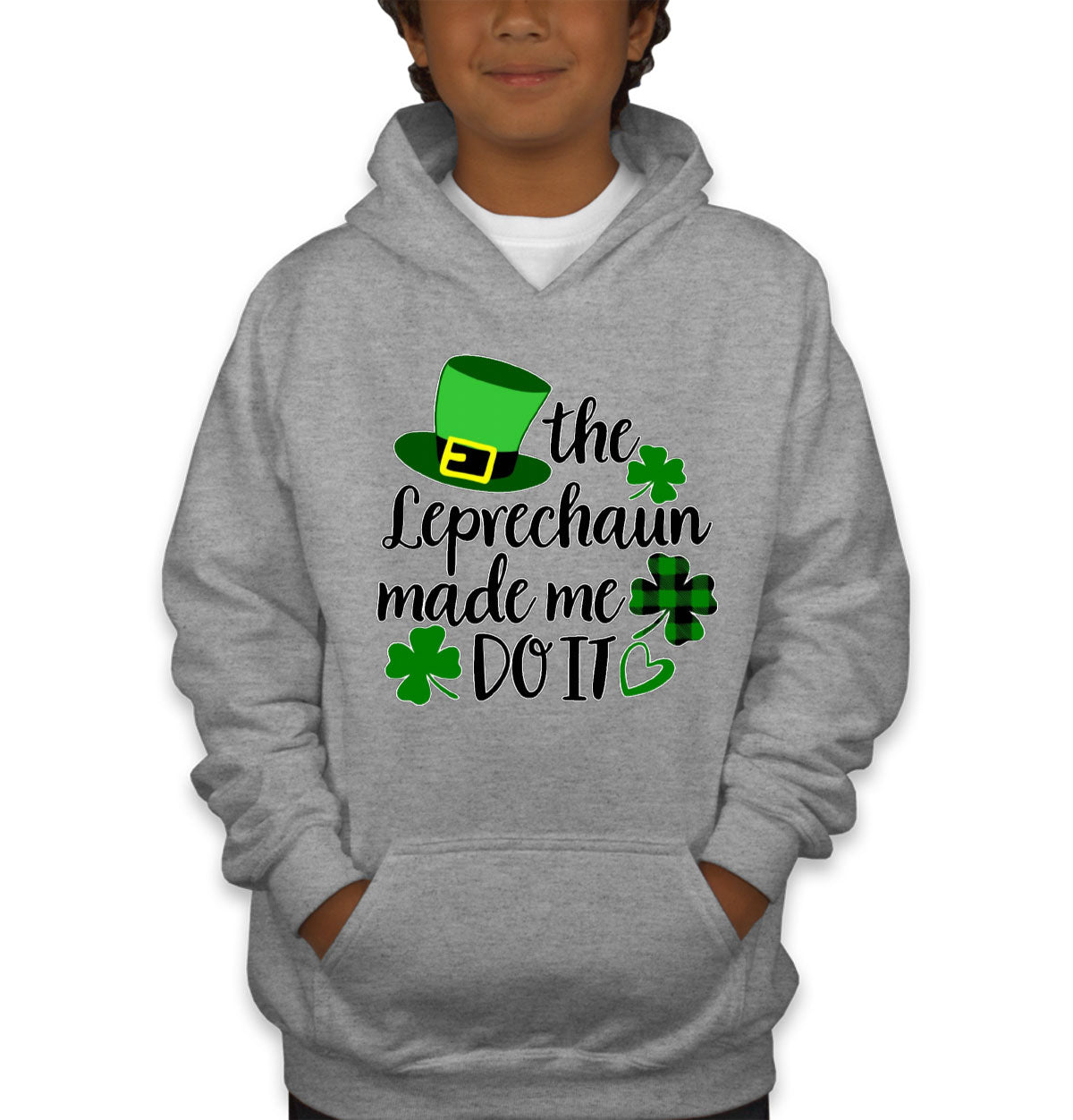 The Leprechaun Made Me Do It St. Patrick's Day Youth Hoodie