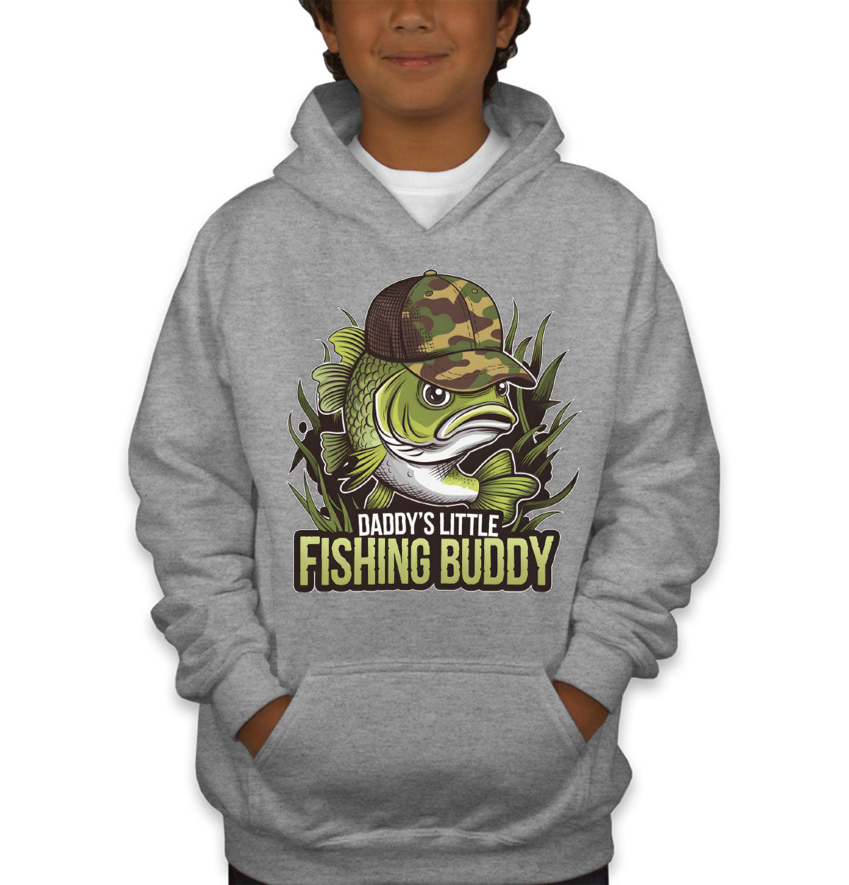 Daddy's Little Fishing Buddy Youth Hoodie