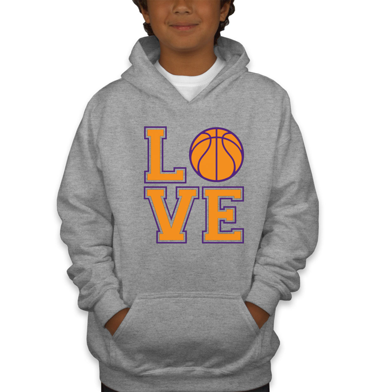 Love Basketball Youth Hoodie