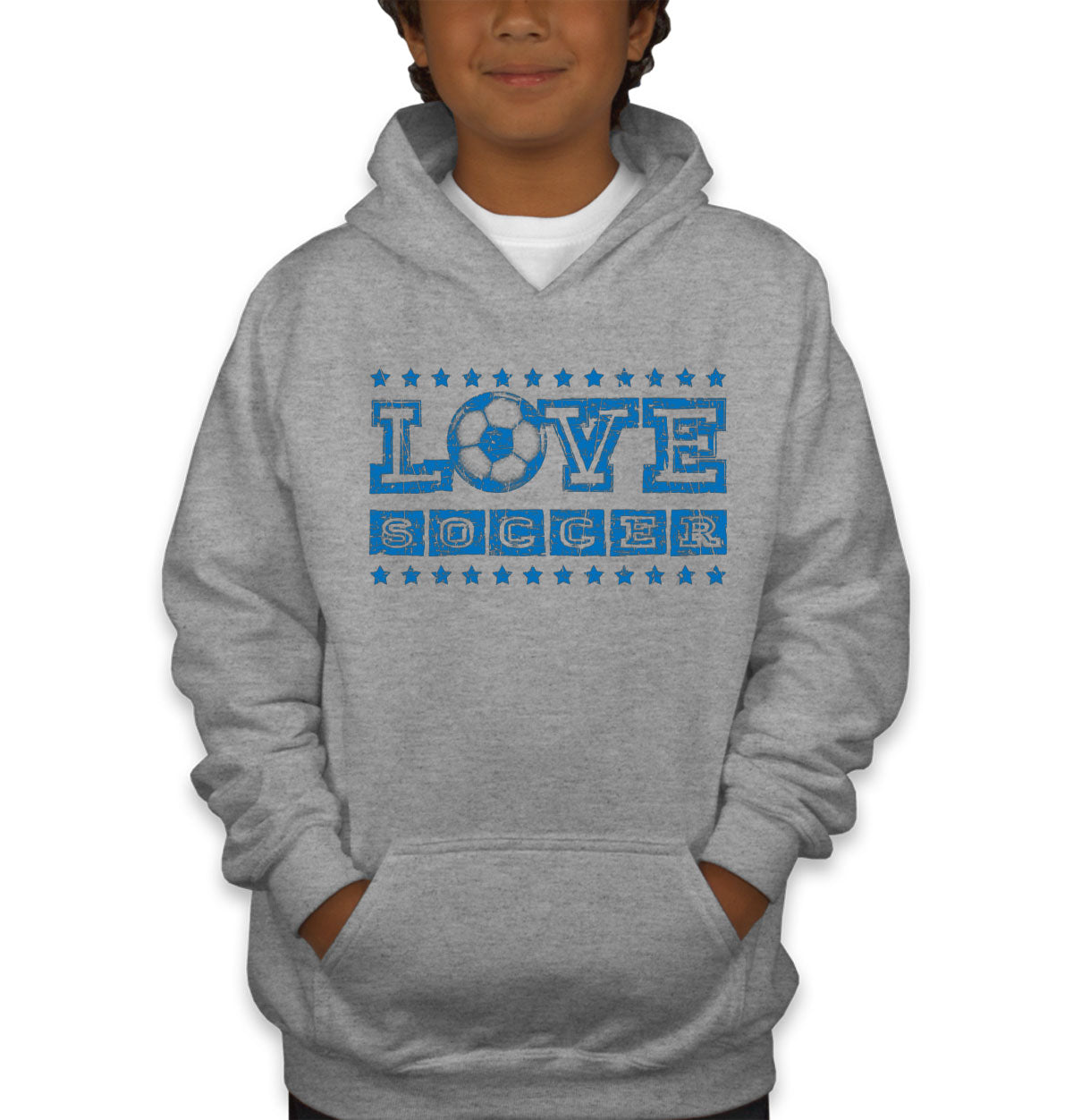 Love Soccer Youth Hoodie