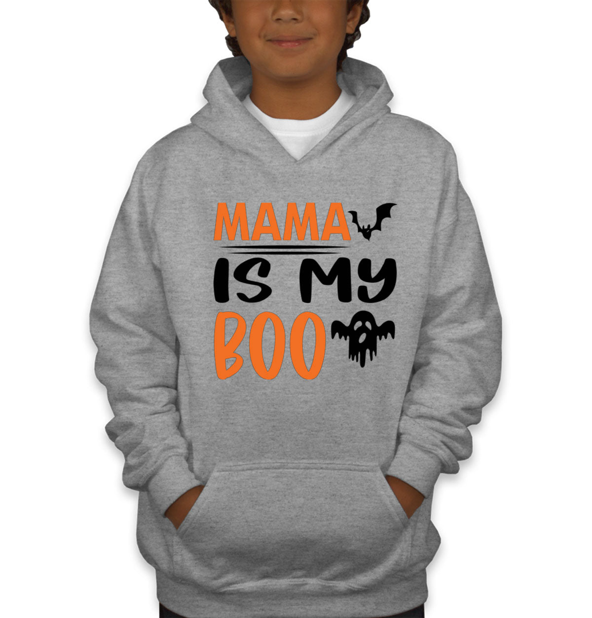 Mama Is My Boo Halloween Youth Hoodie