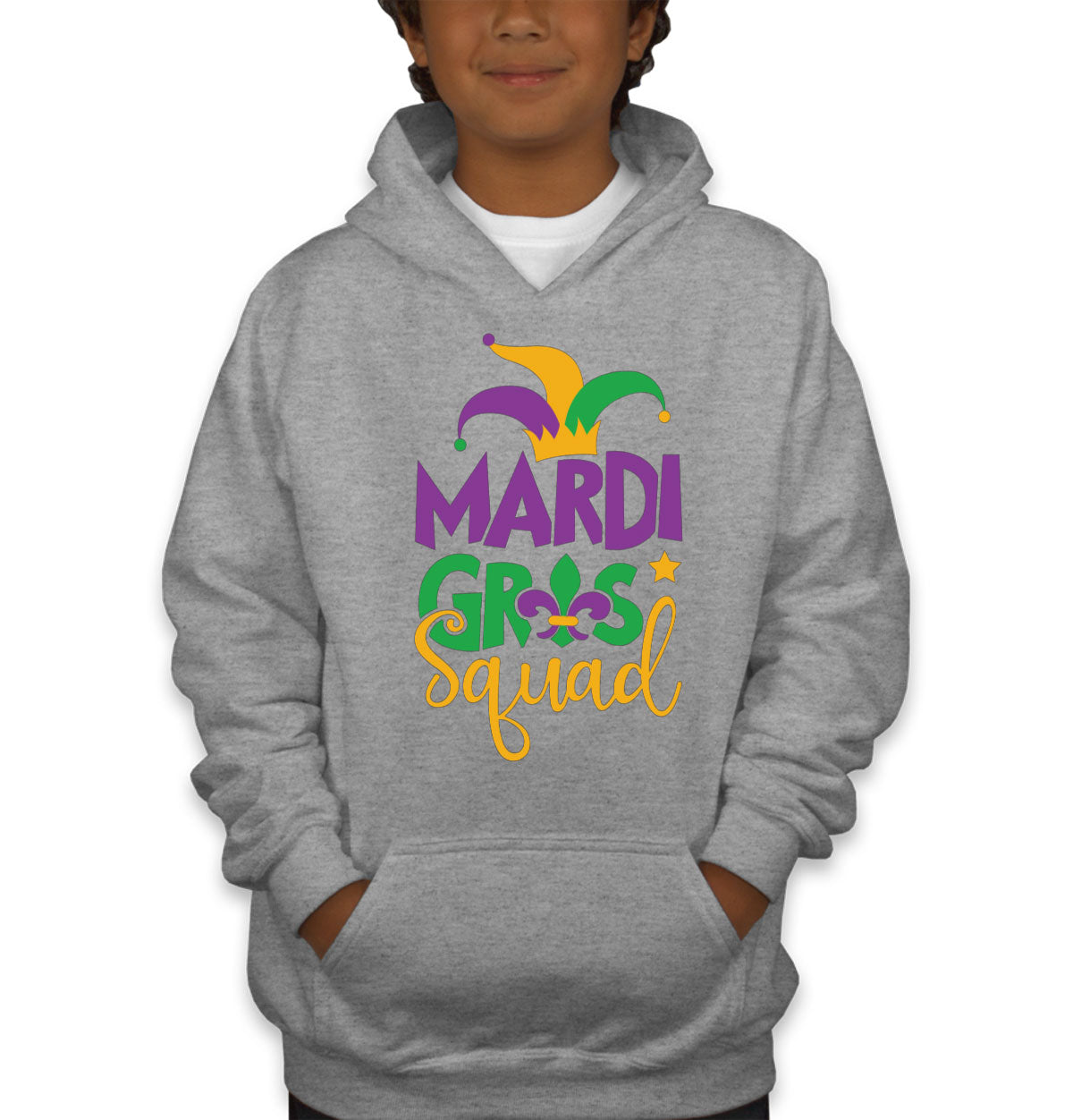 Mardi Gras Squad Youth Hoodie