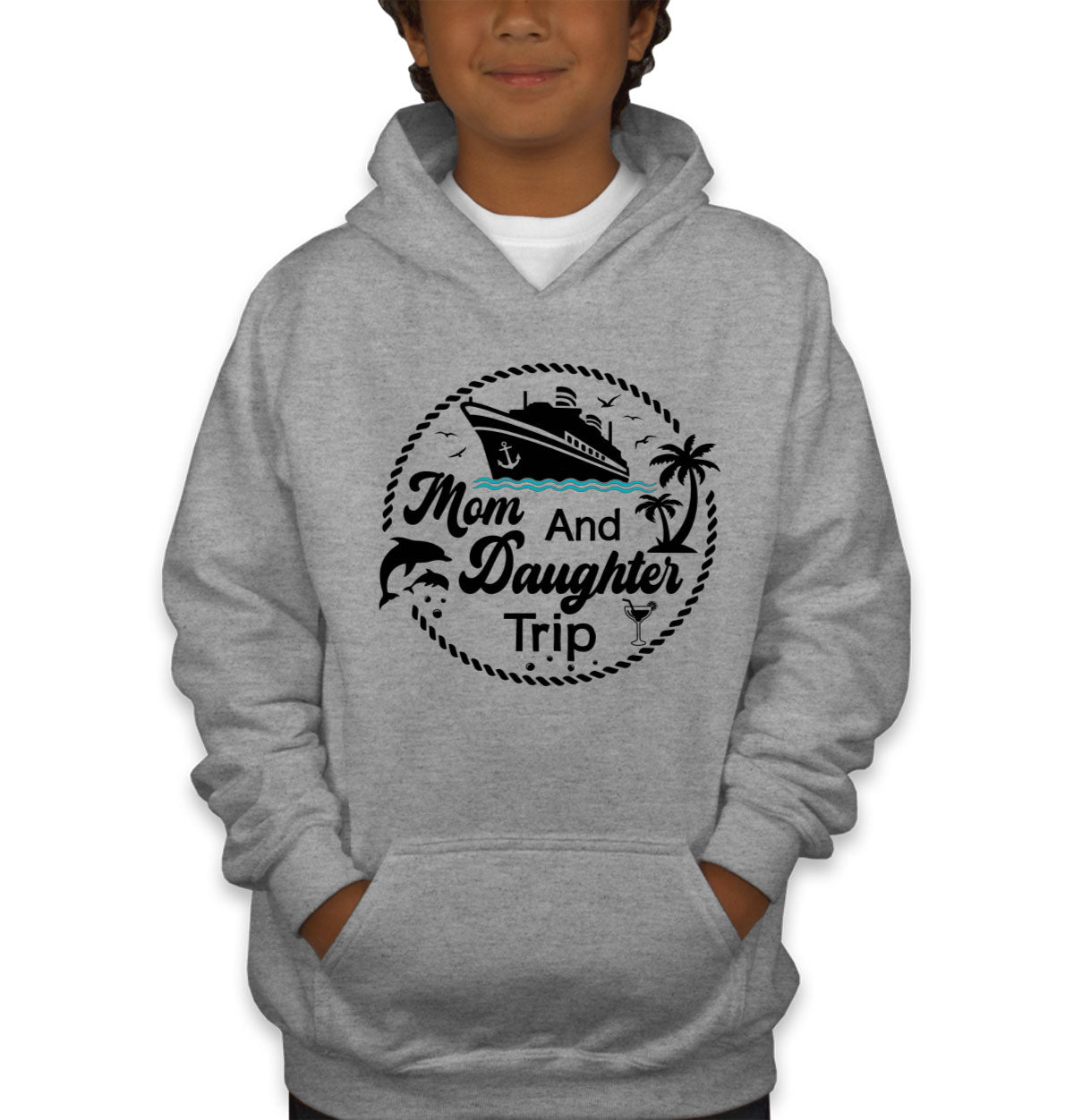 Mom And Daughter Trip Youth Hoodie