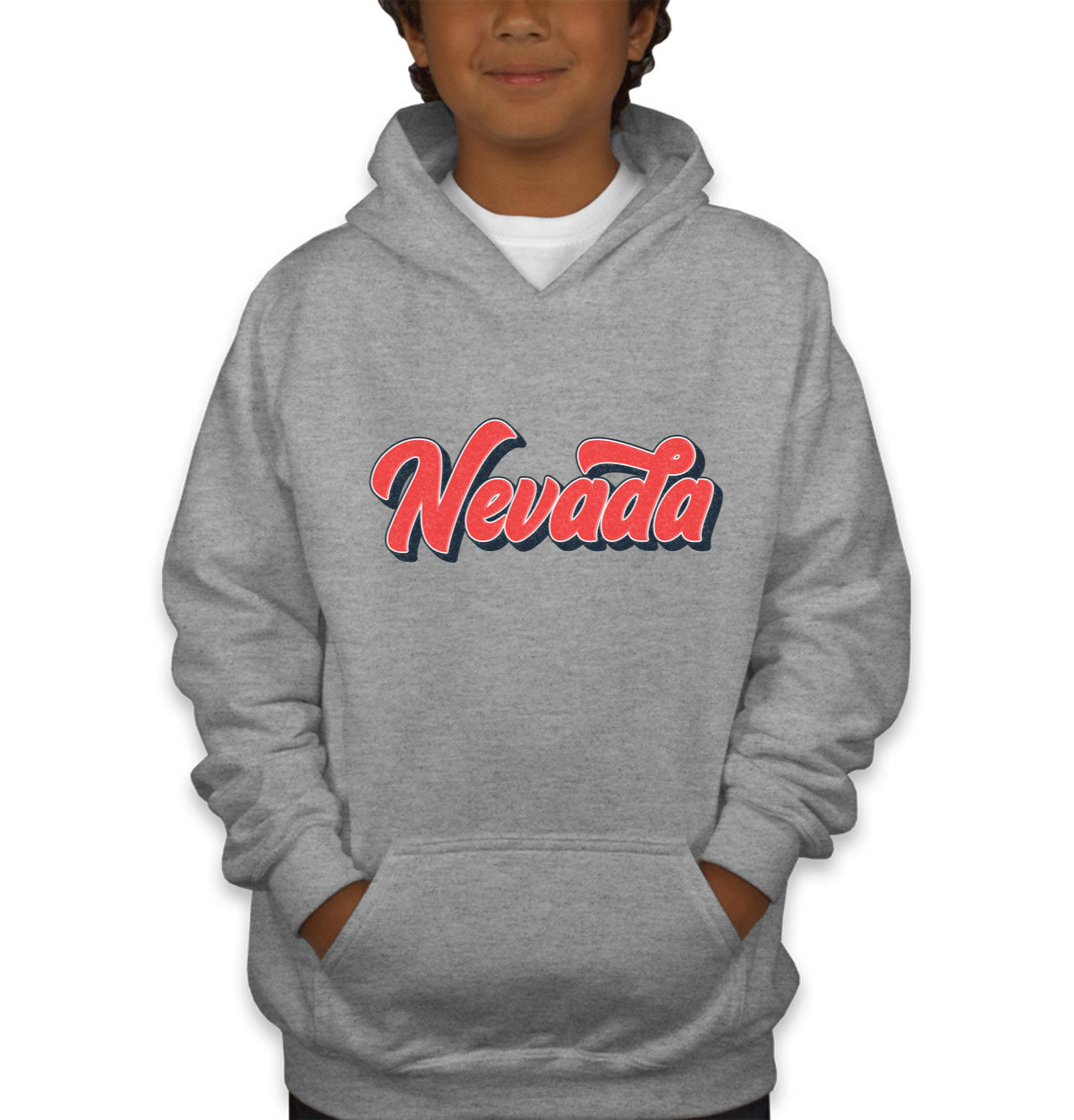 Nevada Vintage Typography Youth Hoodie