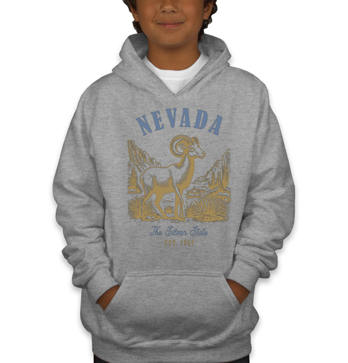 Nevada State Vintage Youth Hoodie