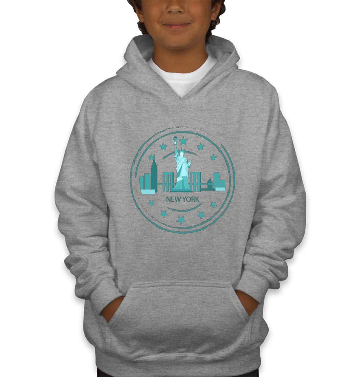 New York Stamp Youth Hoodie