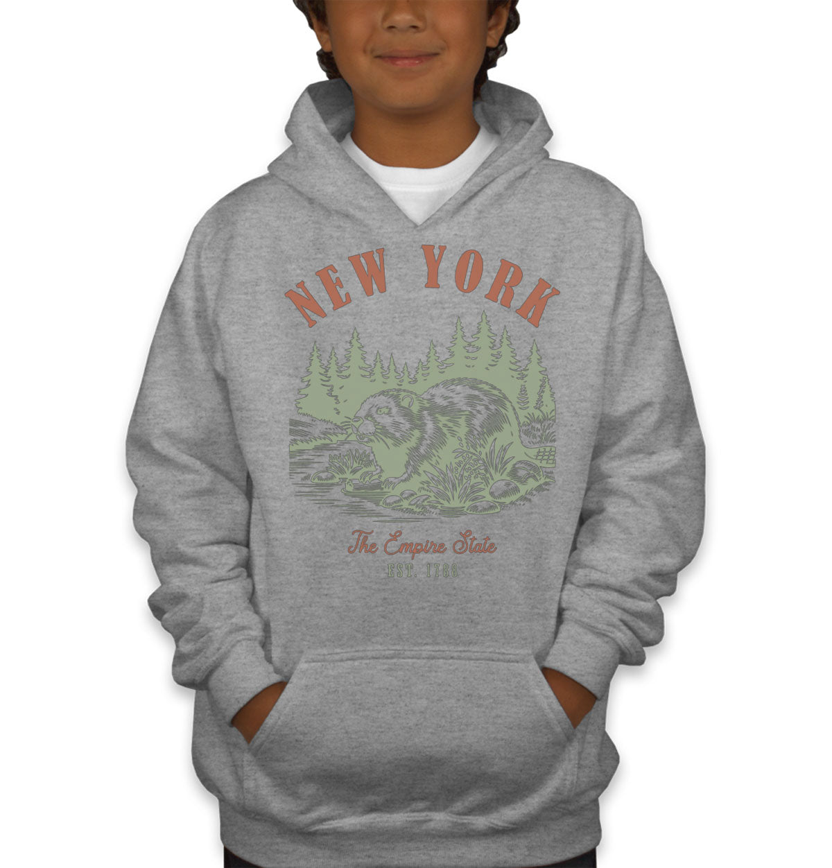 New York State Vintage Youth Hoodie