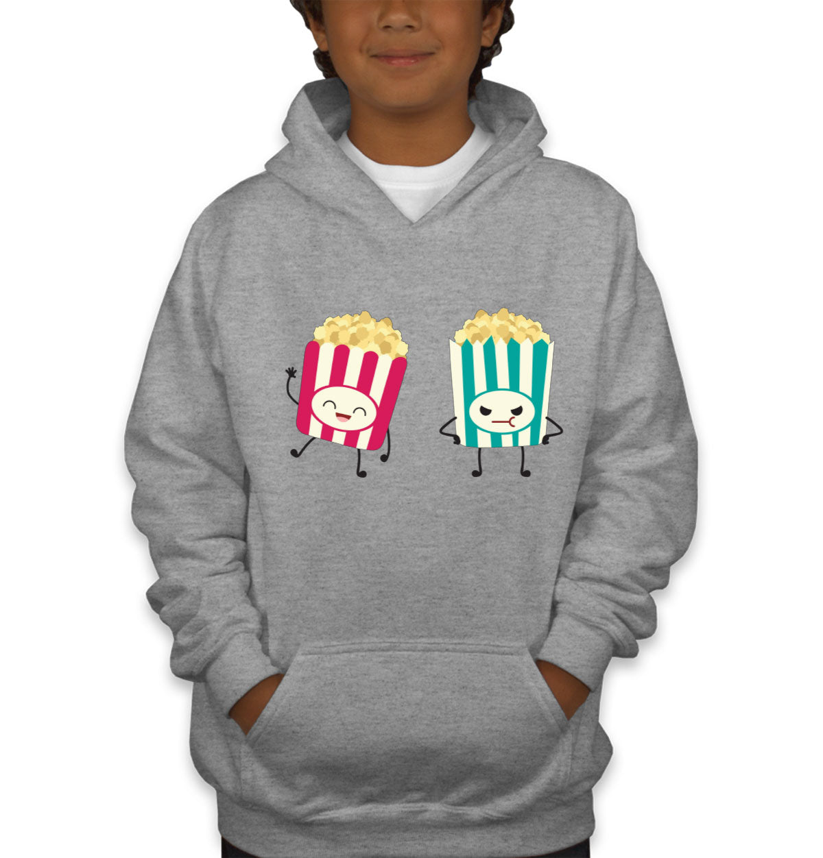 Cute Popcorn Youth Hoodie