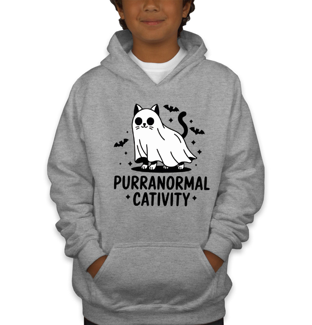 Purranormal Cativity Halloween Youth Hoodie