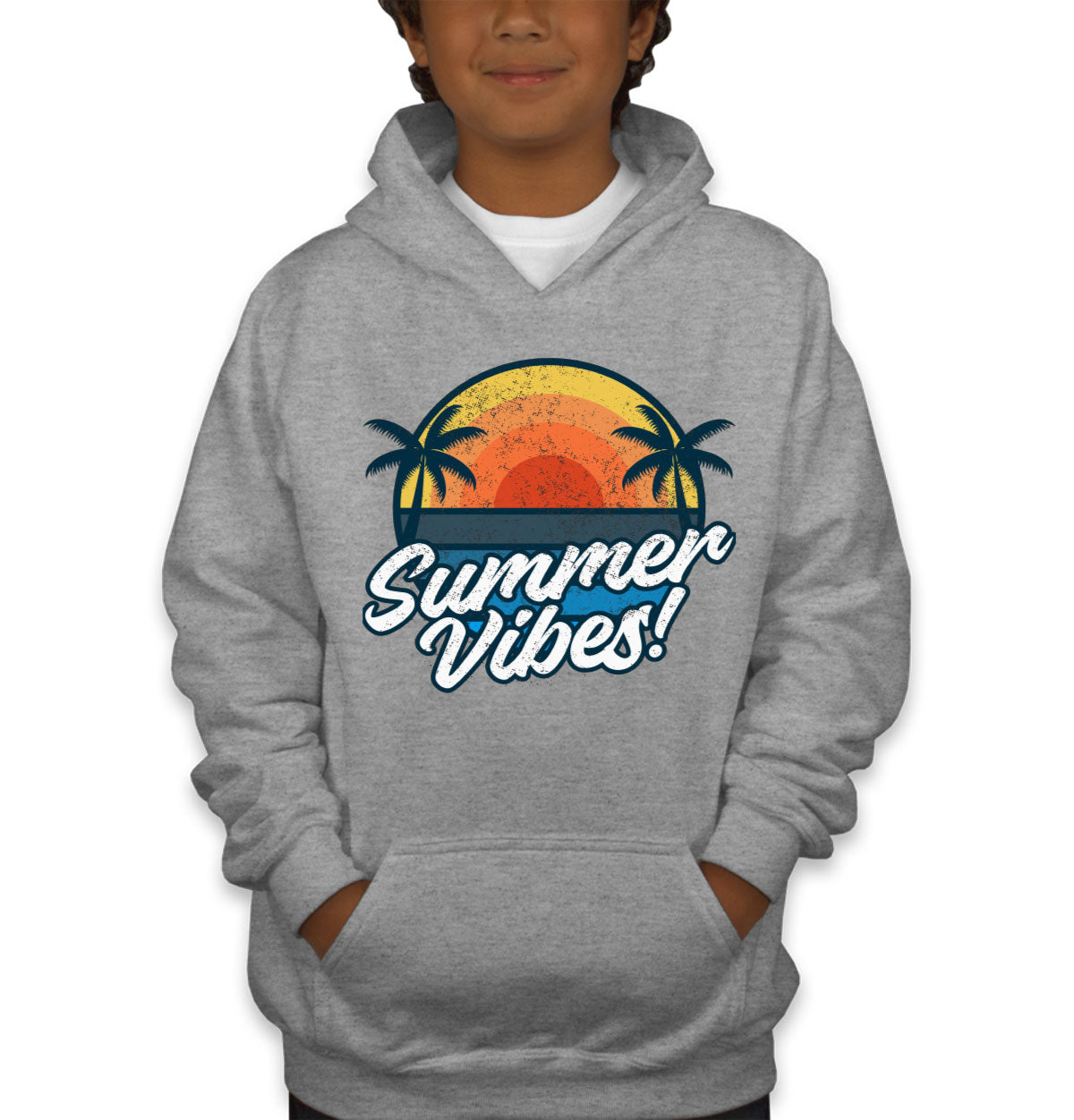 Retro Summer Vibes Youth Hoodie