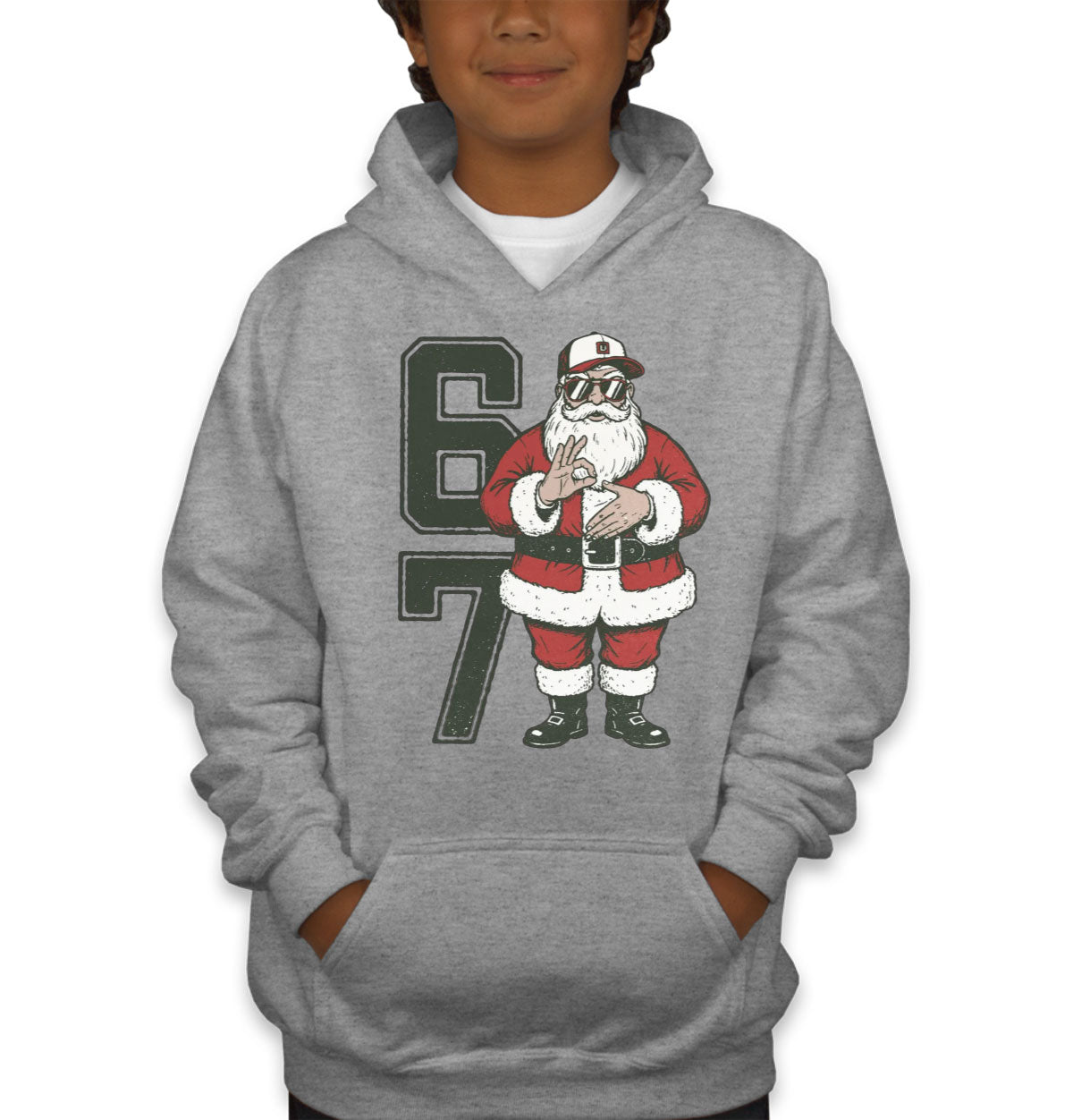 67 Sixty Seven Christmas Santa Youth Hoodie
