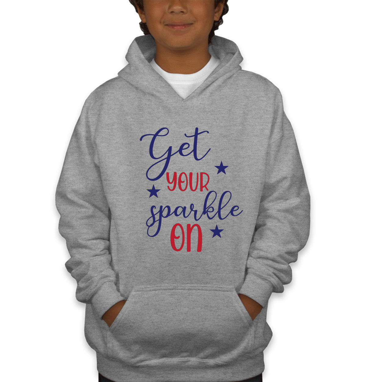 Get Your Sparkle On Patriotic Youth Hoodie