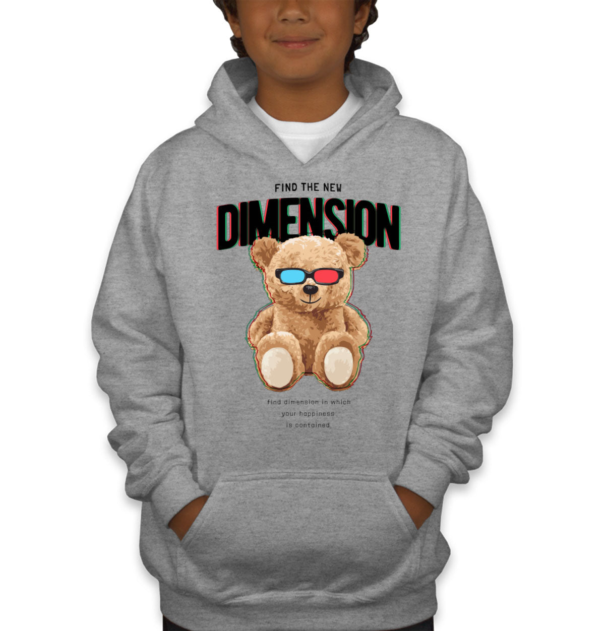 Teddy Bear Dimension Youth Hoodie