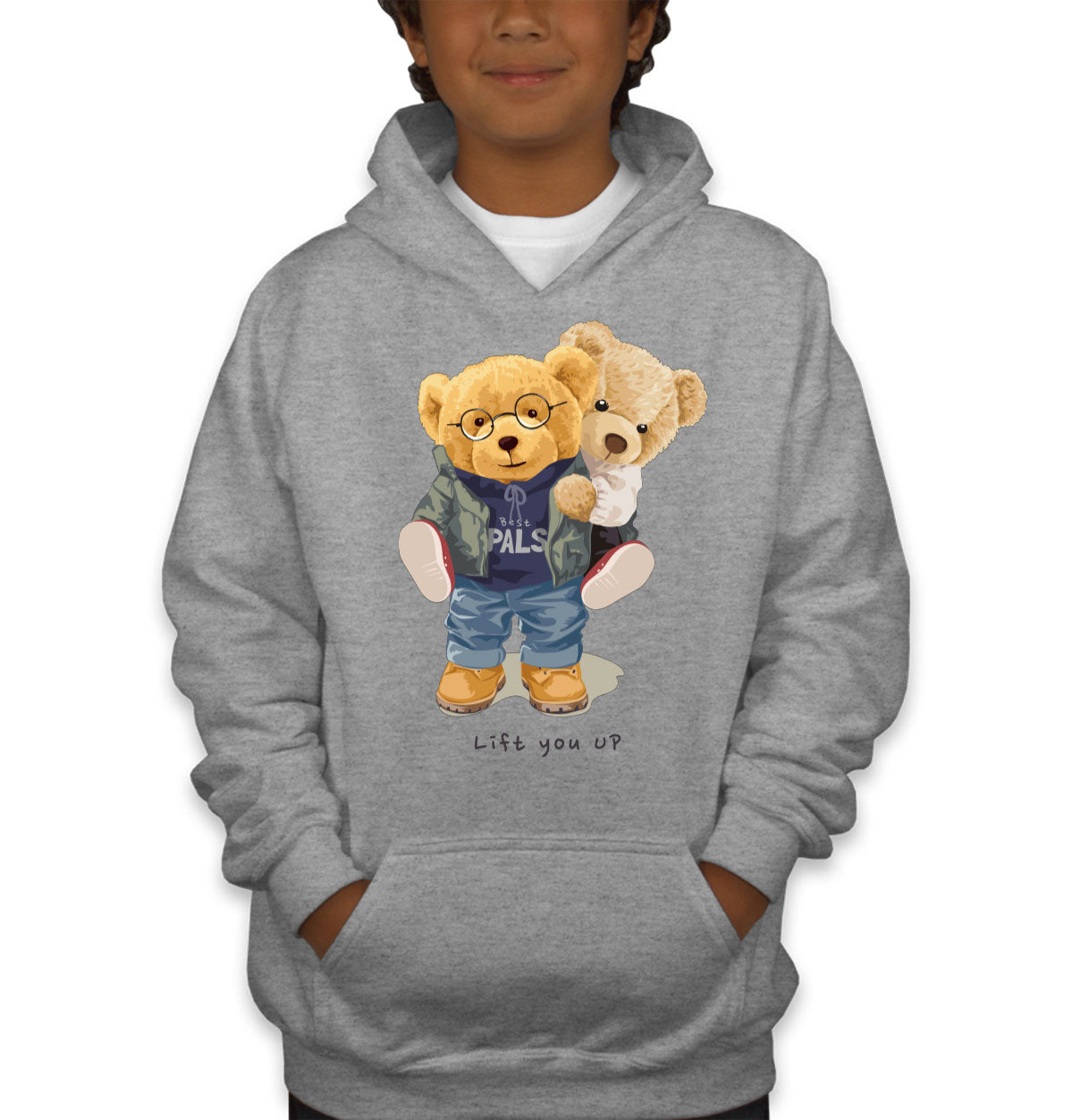 Teddy Bear Lift Youth Hoodie