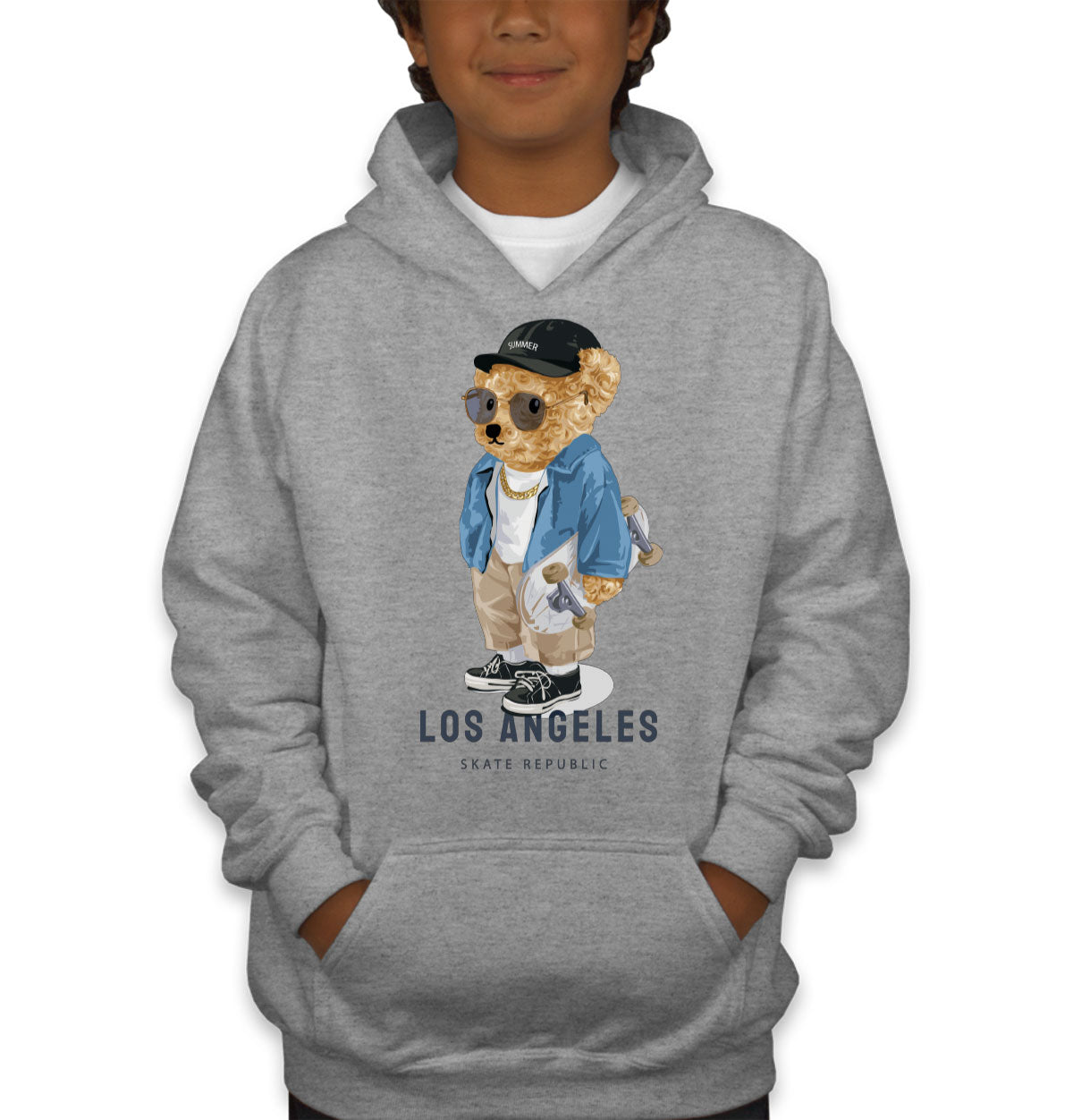 Teddy Bear Los Angeles Youth Hoodie