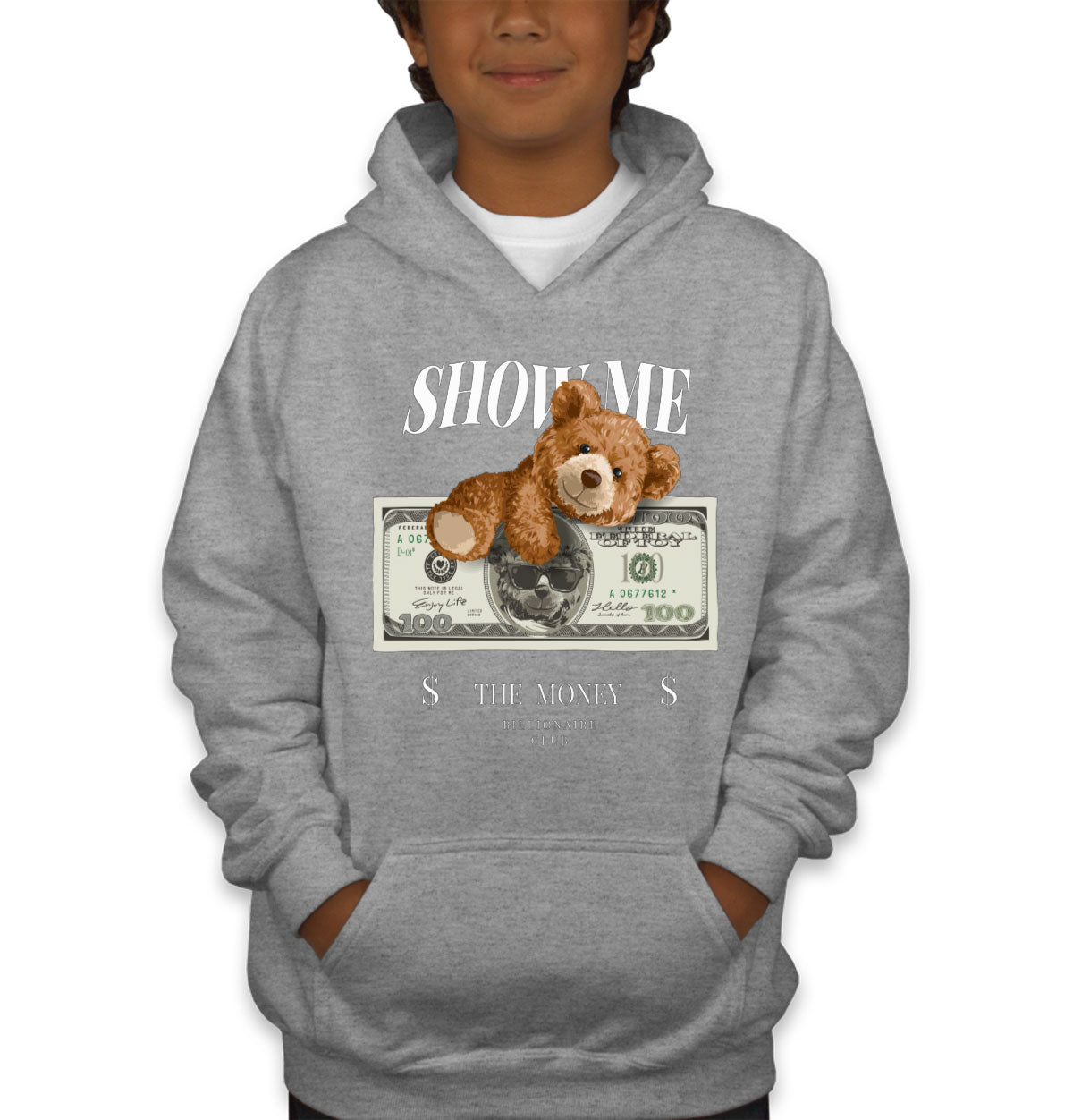 Teddy Bear Money Youth Hoodie