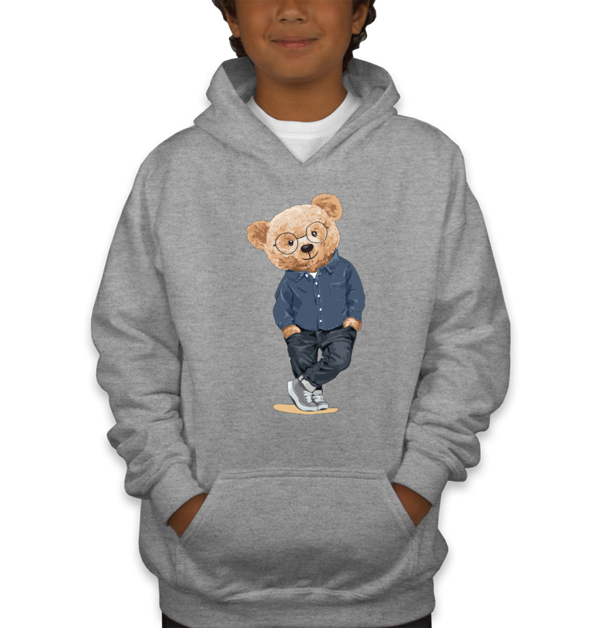 Teddy Bear Nice Guy Youth Hoodie