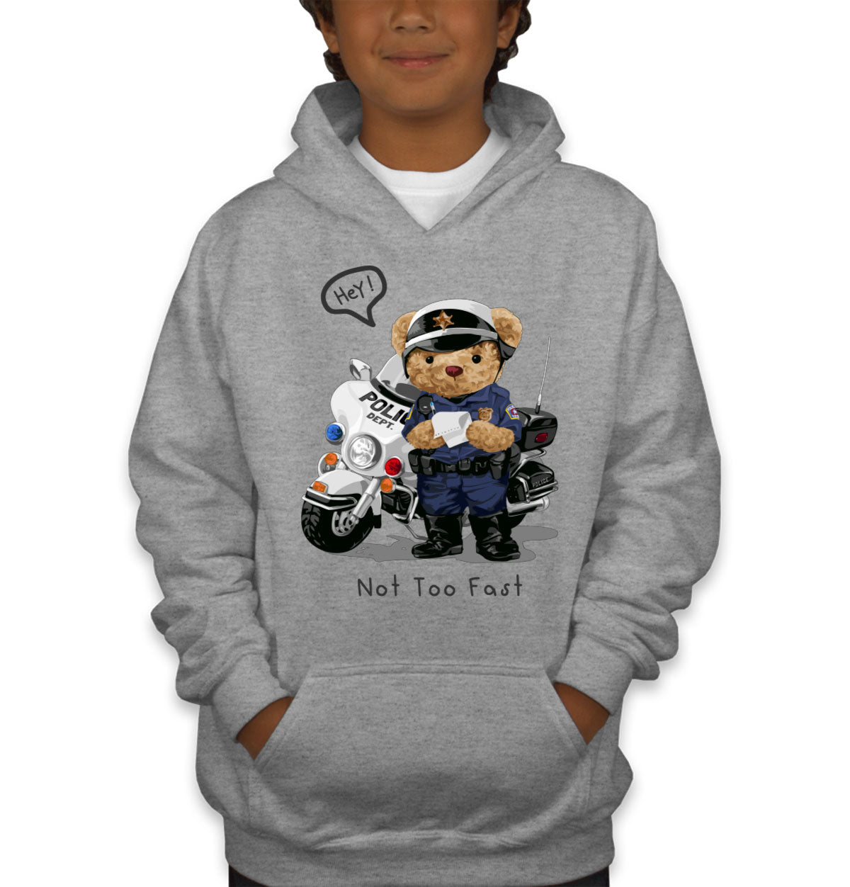 Teddy Bear Police Youth Hoodie