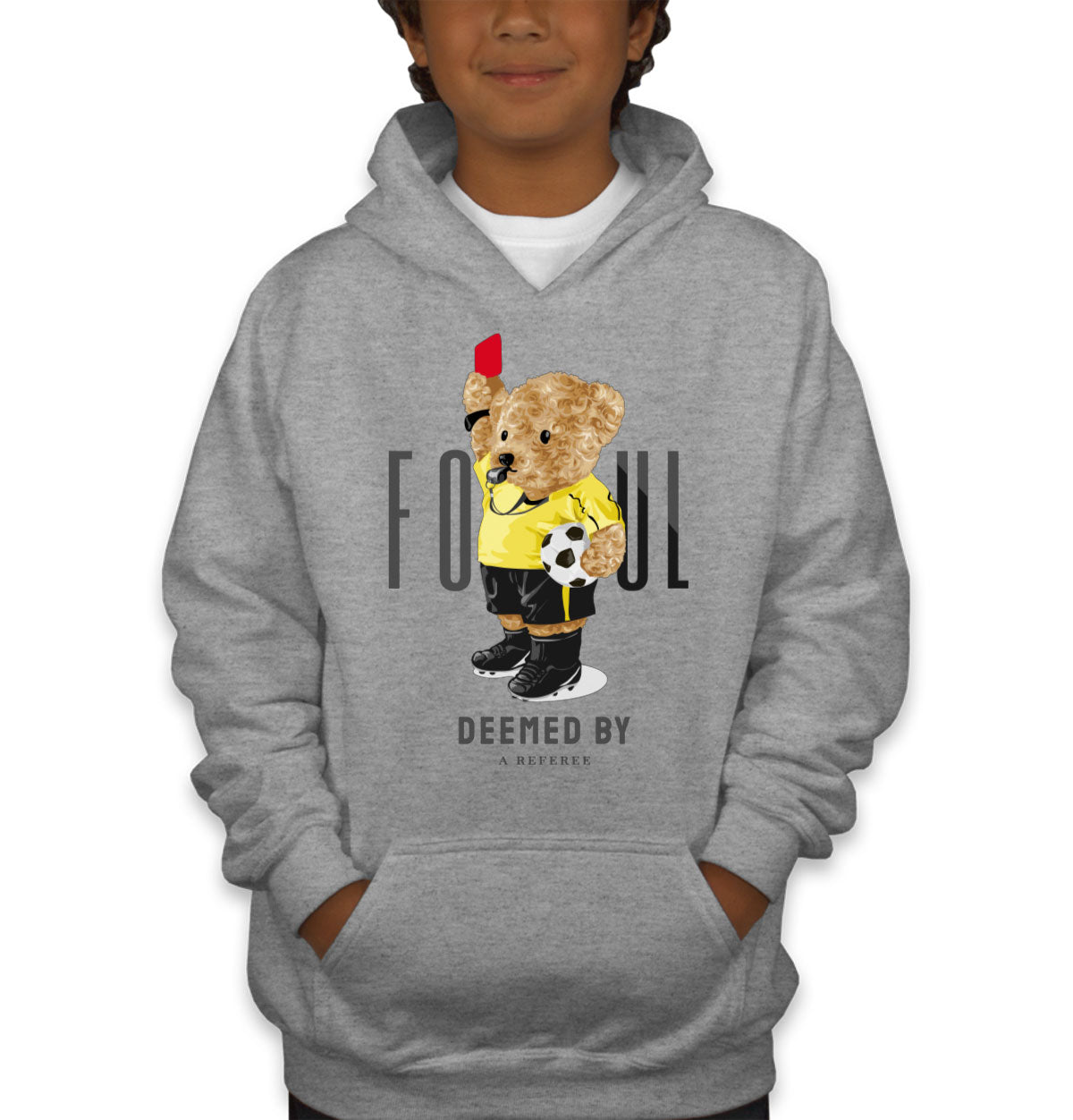 Teddy Bear Referee Youth Hoodie