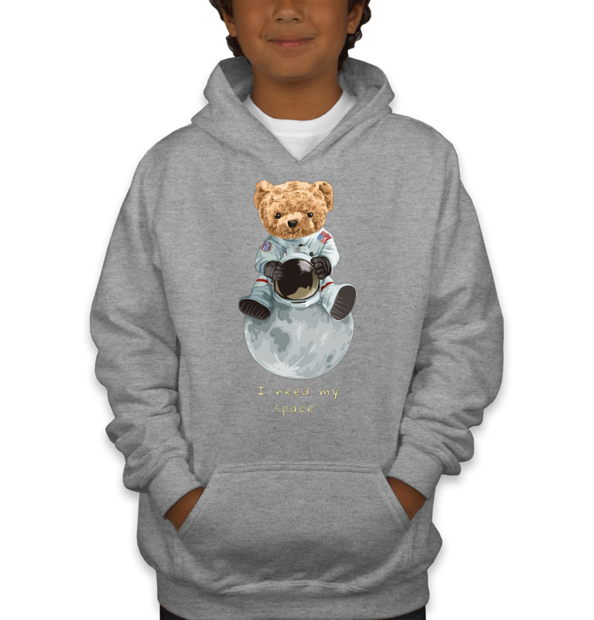 Teddy Bear Astronaut Youth Hoodie