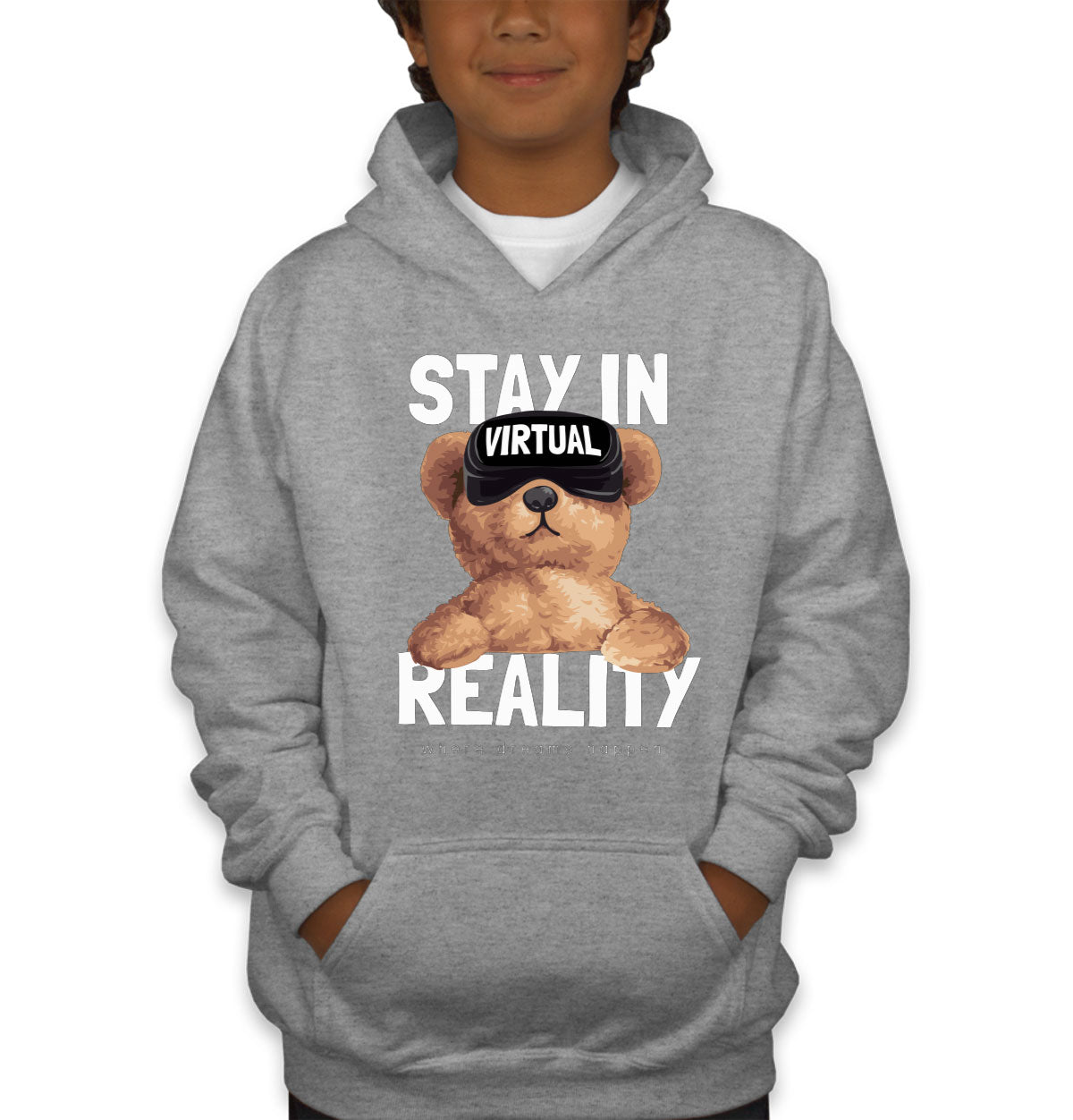 Teddy Bear Stay In VR Youth Hoodie