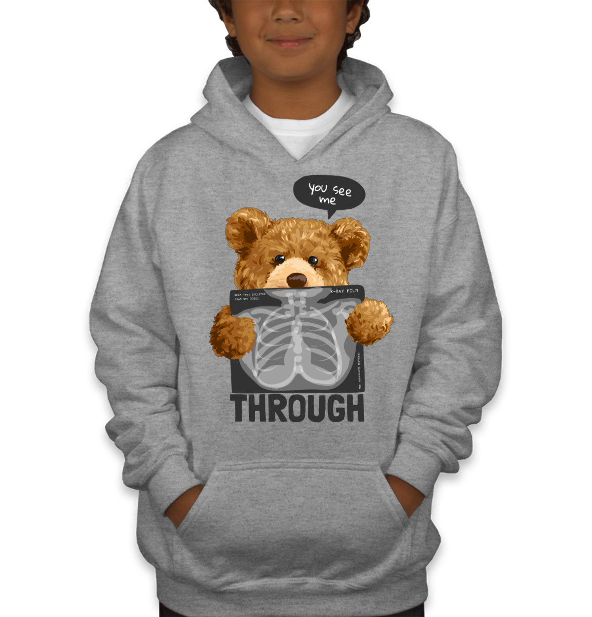 Teddy Bear XRay Youth Hoodie