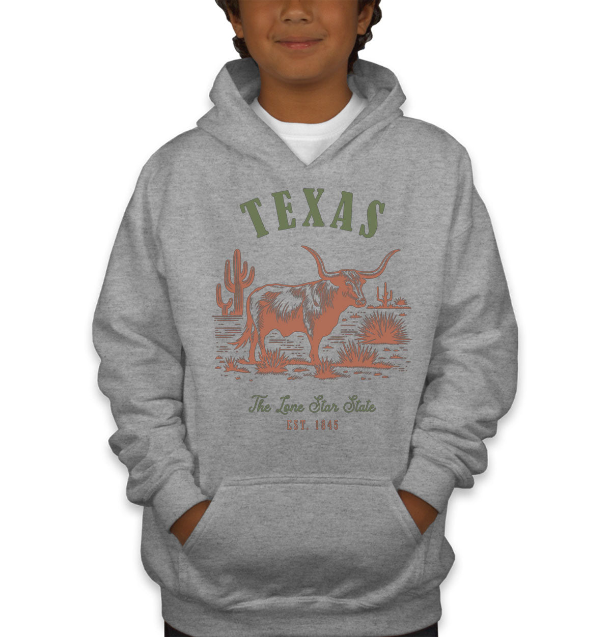 Texas State Vintage Youth Hoodie