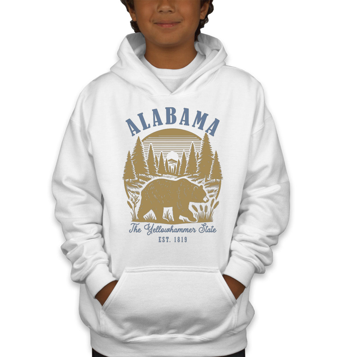 Alabama State Vintage Youth Hoodie