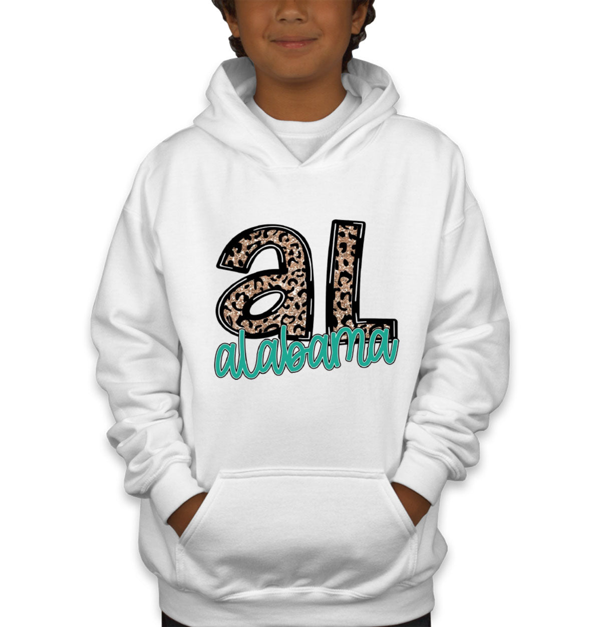 Alabama State Abbreviation Youth Hoodie