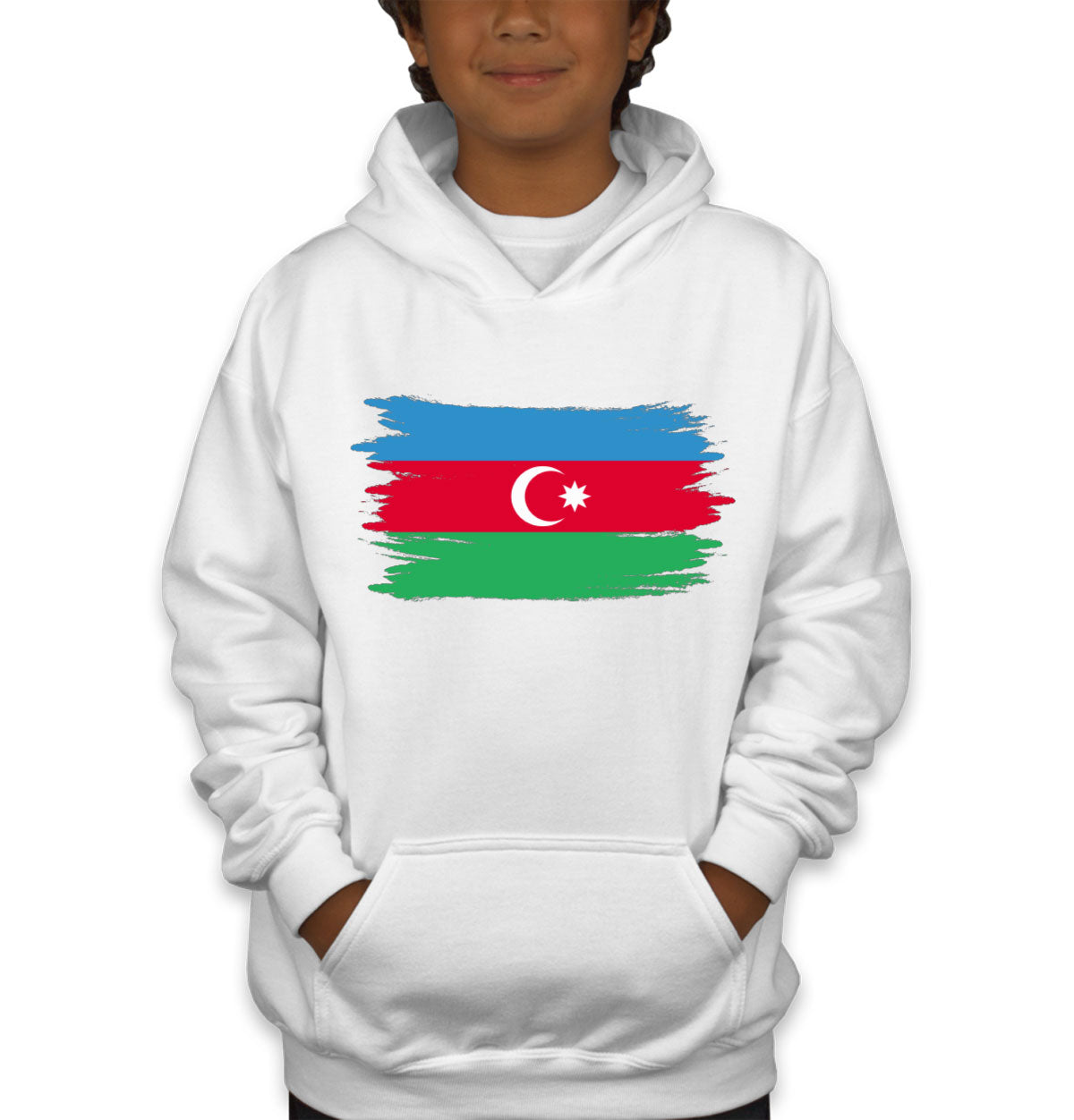 Azerbaijan Flag Youth Hoodie