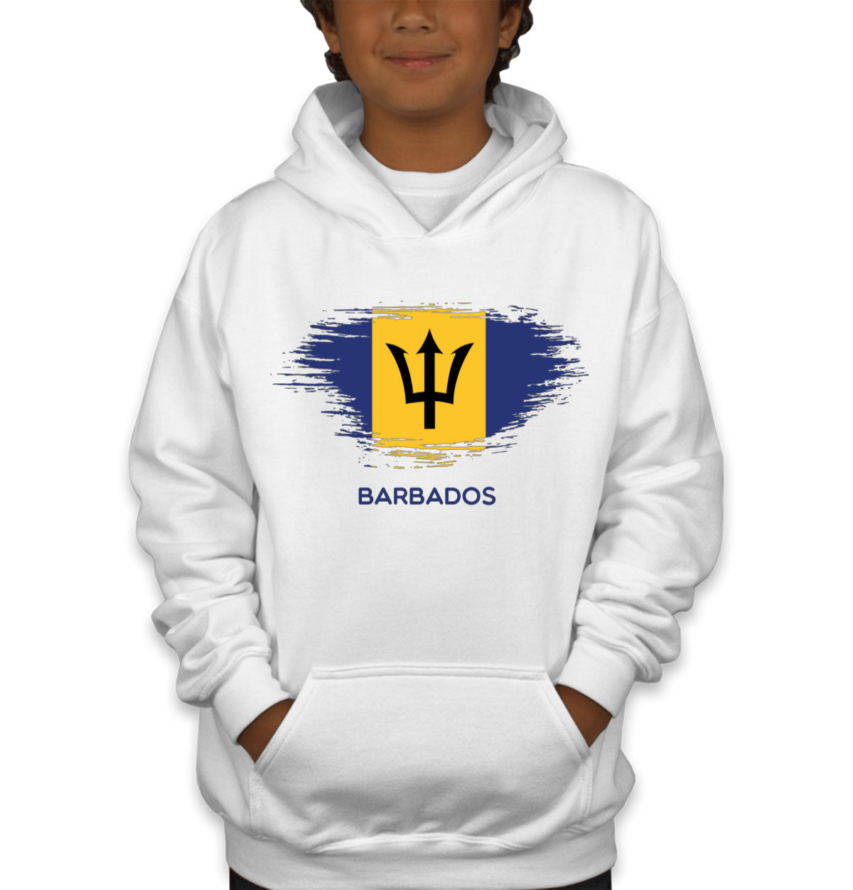 Barbados Flag Youth Hoodie