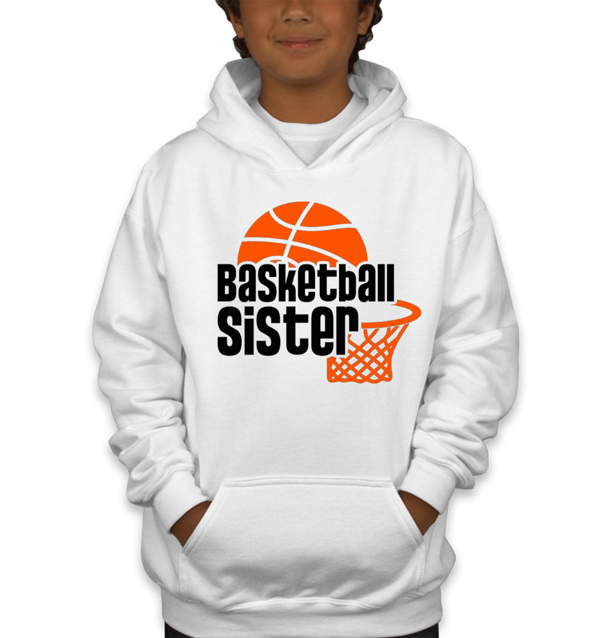 Basketball Sister Youth Hoodie