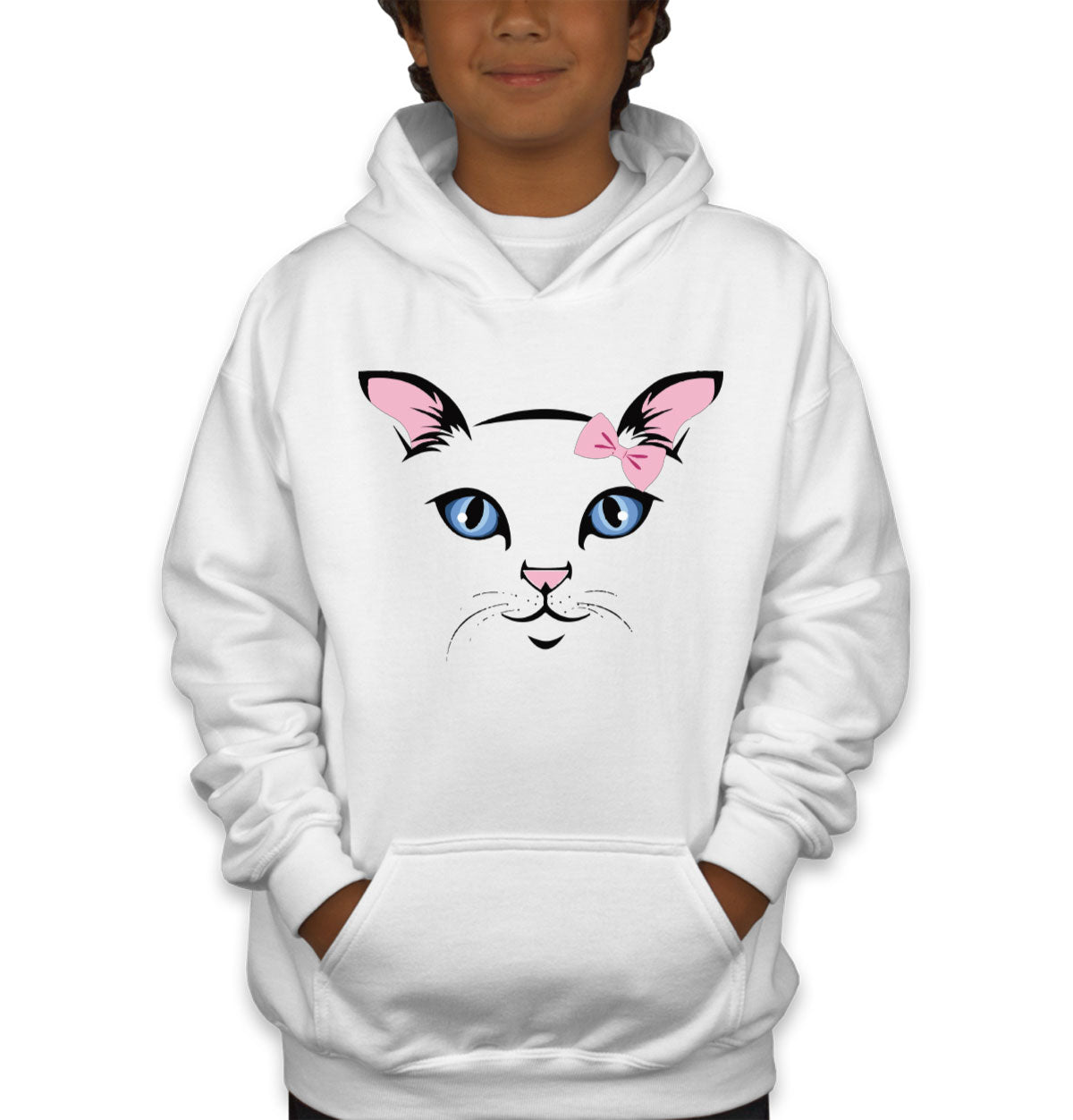 Blue Eyes Cat Youth Hoodie