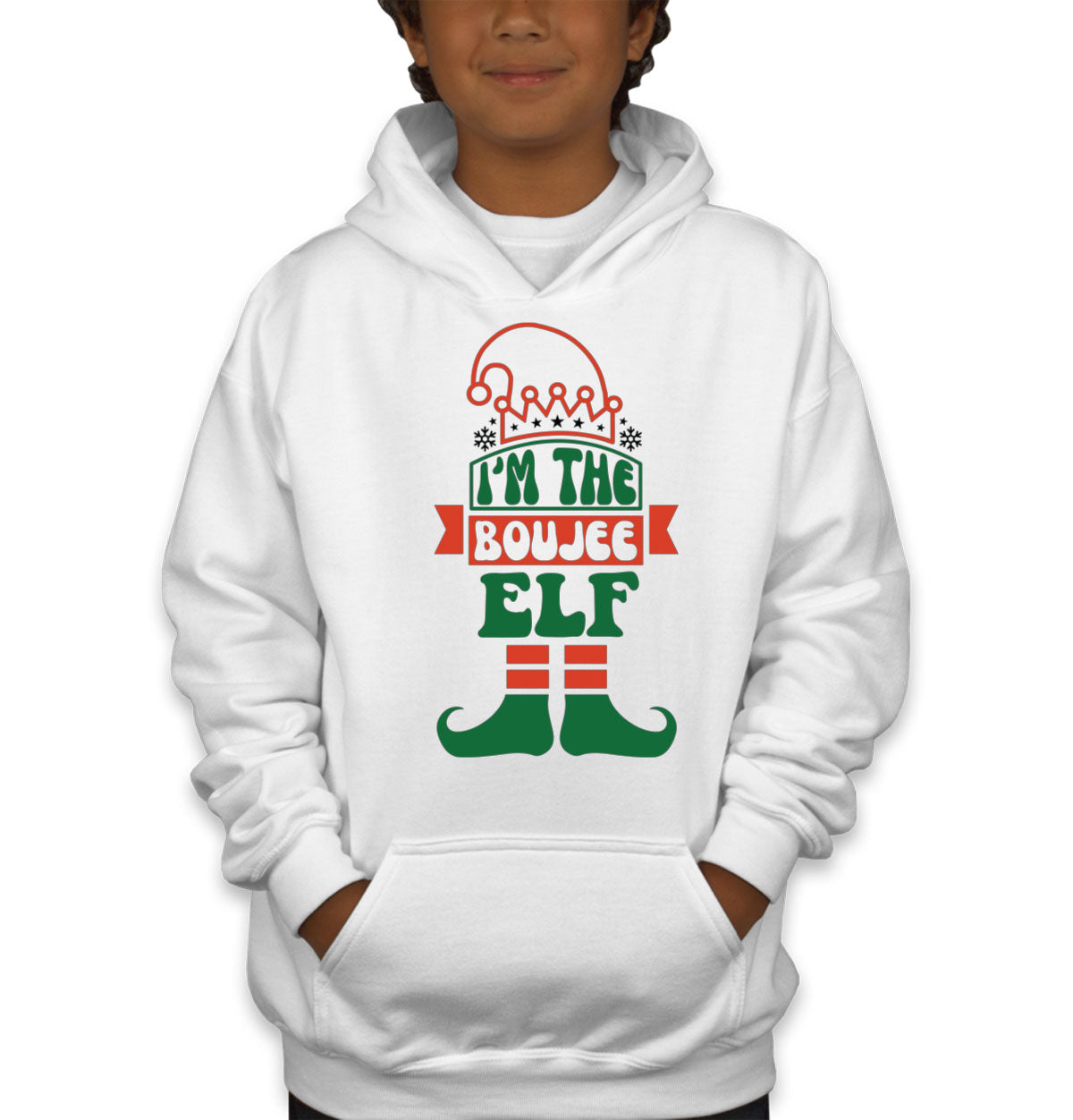 I'm The Bouje Elf Christmas Youth Hoodie