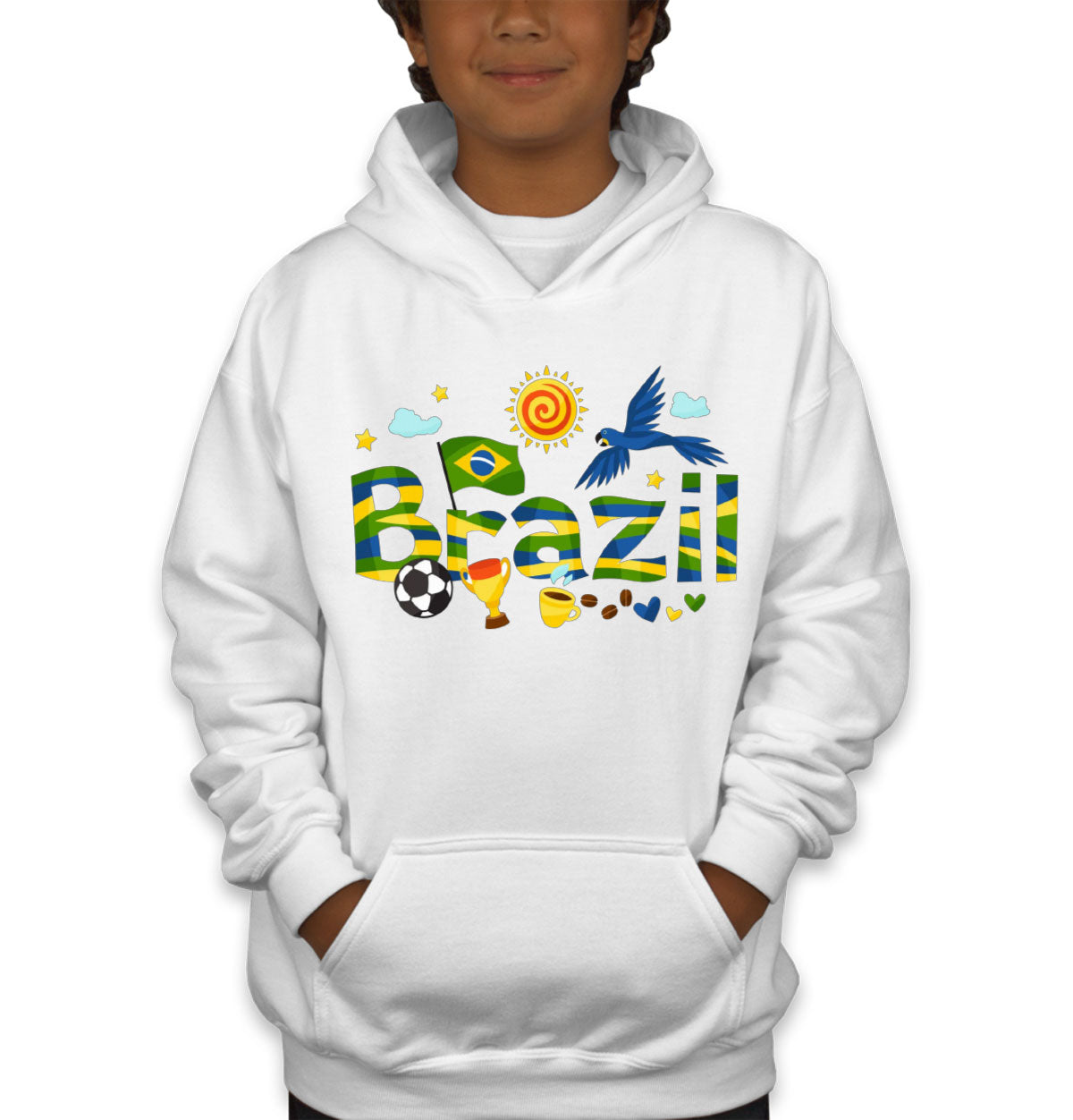 Brazil Objects Youth Hoodie