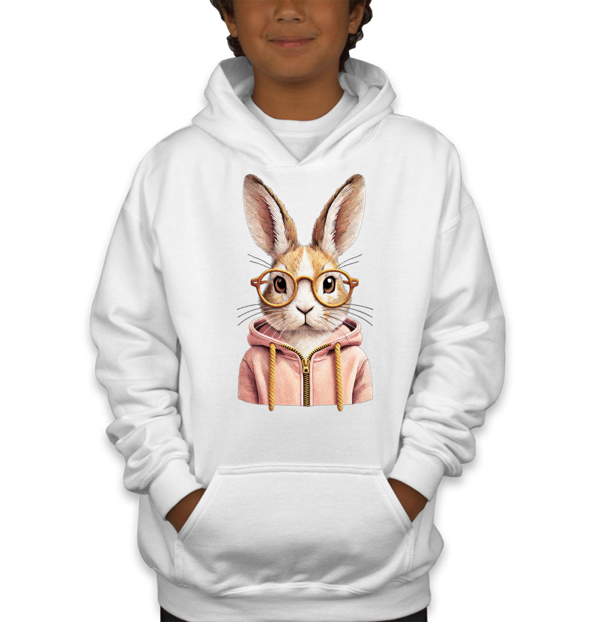Cute Bunny Youth Hoodie