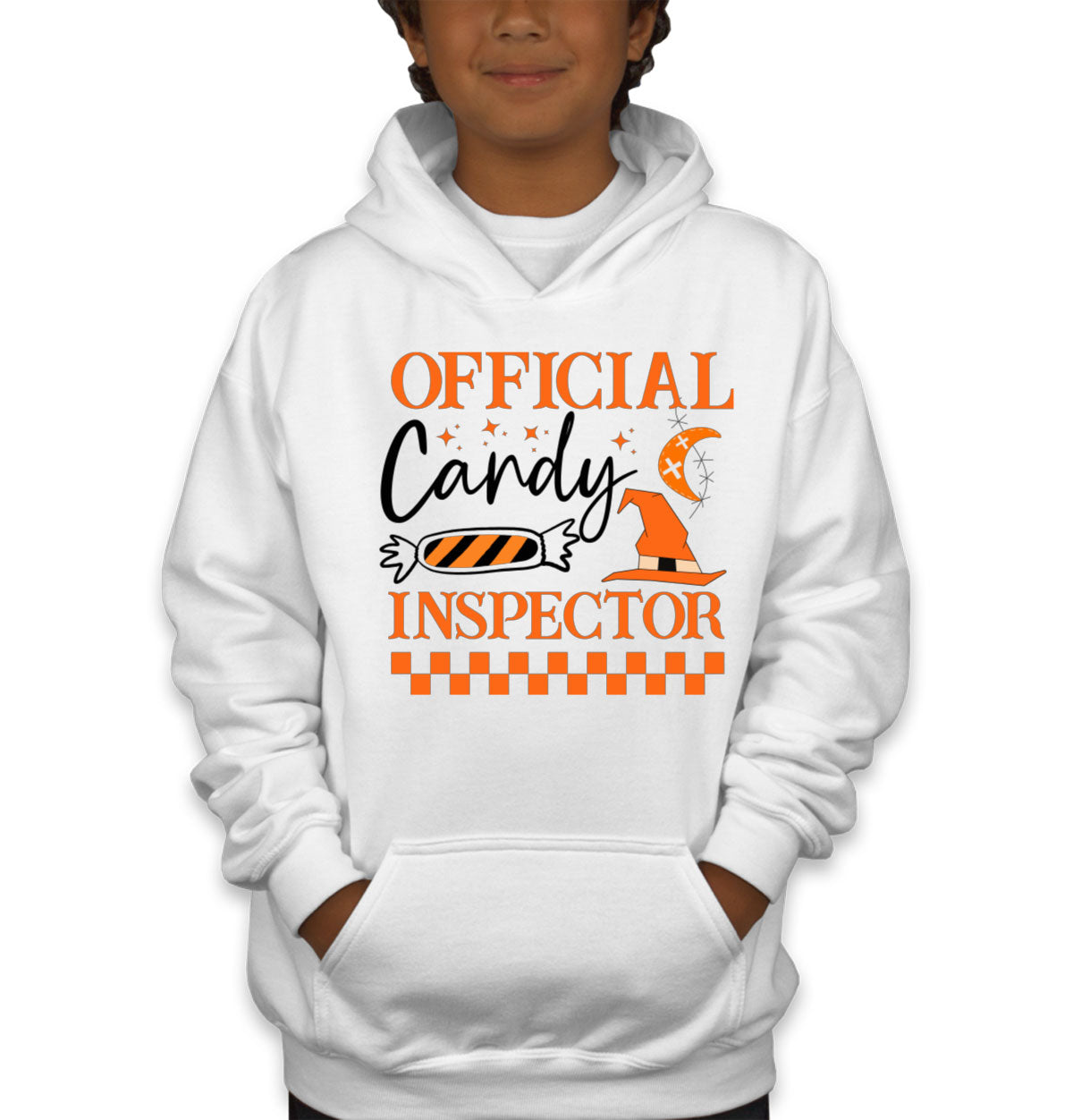 Official Candy Inspector Halloween Youth Hoodie
