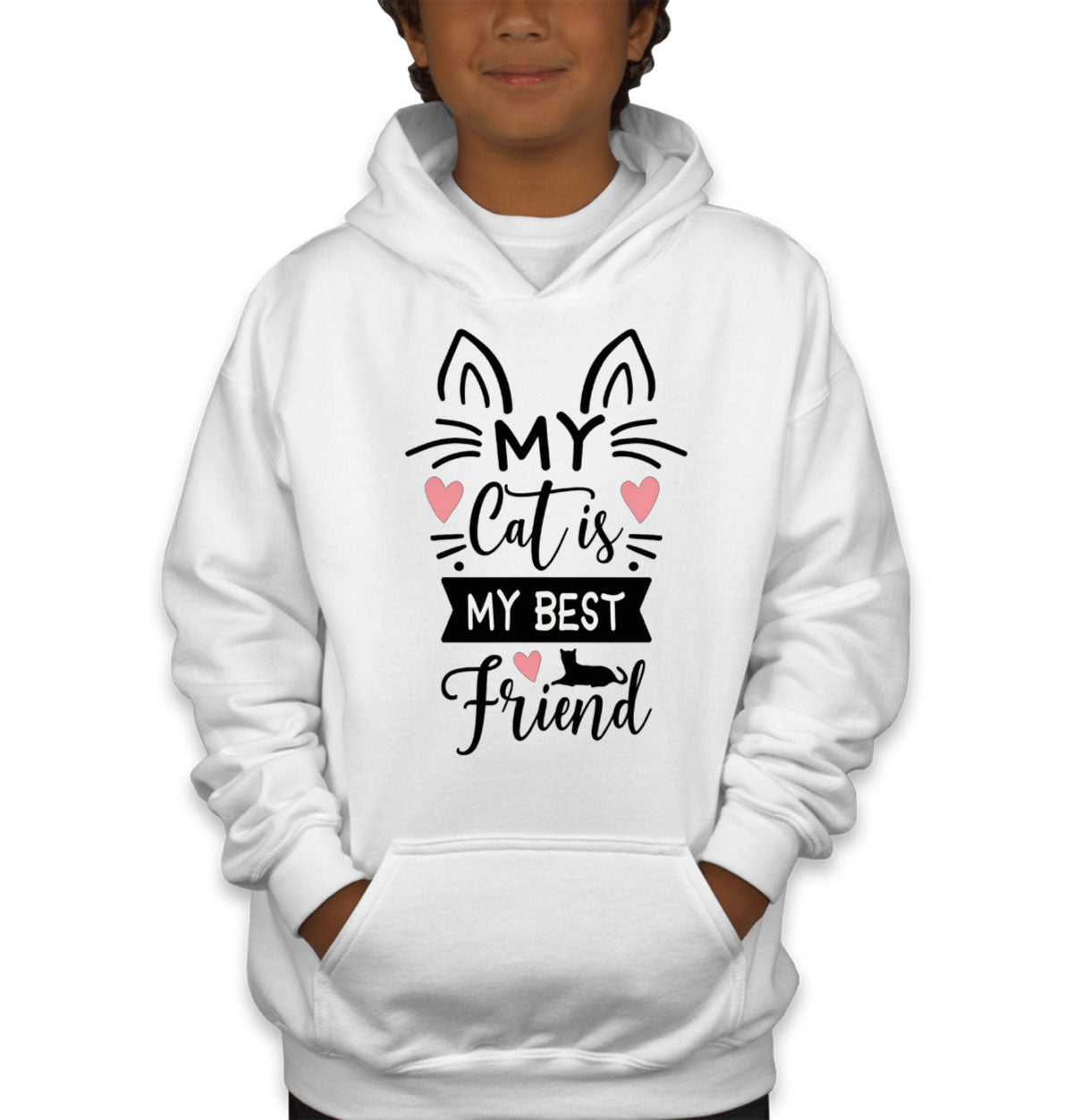 My Cat Is My Best Friend Youth Hoodie