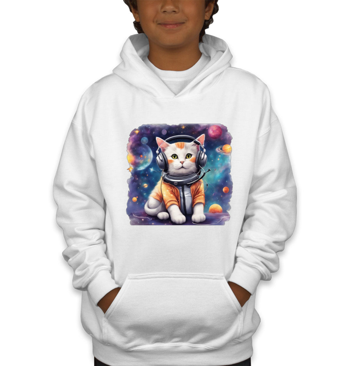 Cat In Space Youth Hoodie