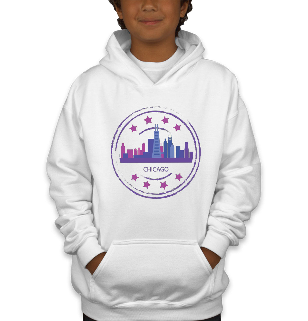 Chicago Stamp Youth Hoodie