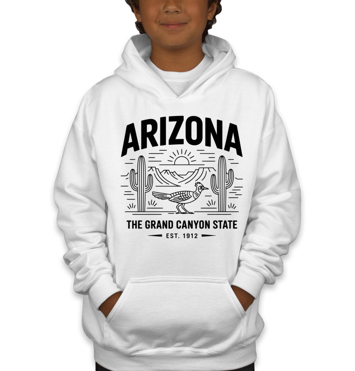 Arizona Cityscape Illustration The Grand Canyon State Youth Hoodie